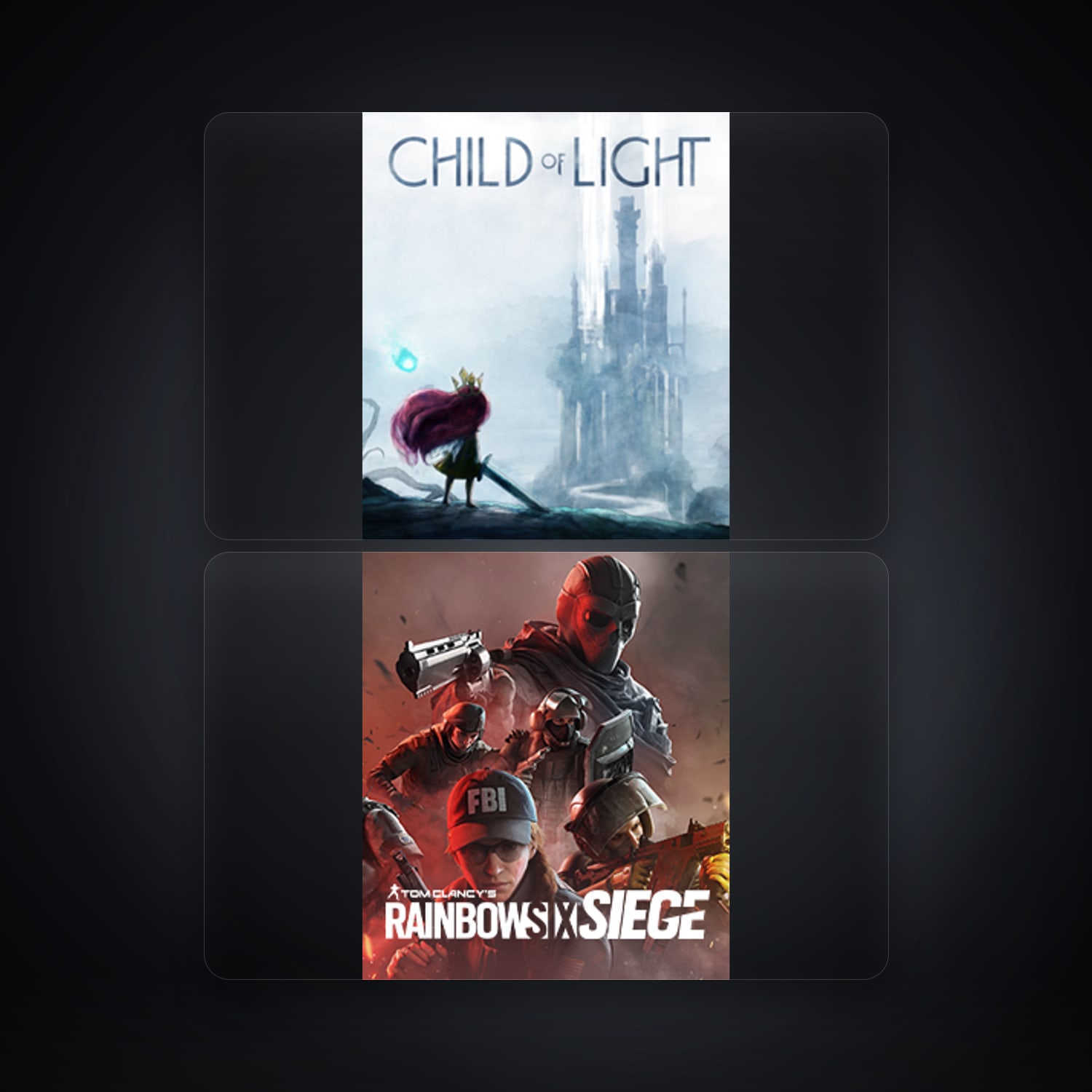 Ubisoft Child of Light + Tom Clancy's Rainbow Six Siege — NL — 3 games — HabibiAccounts