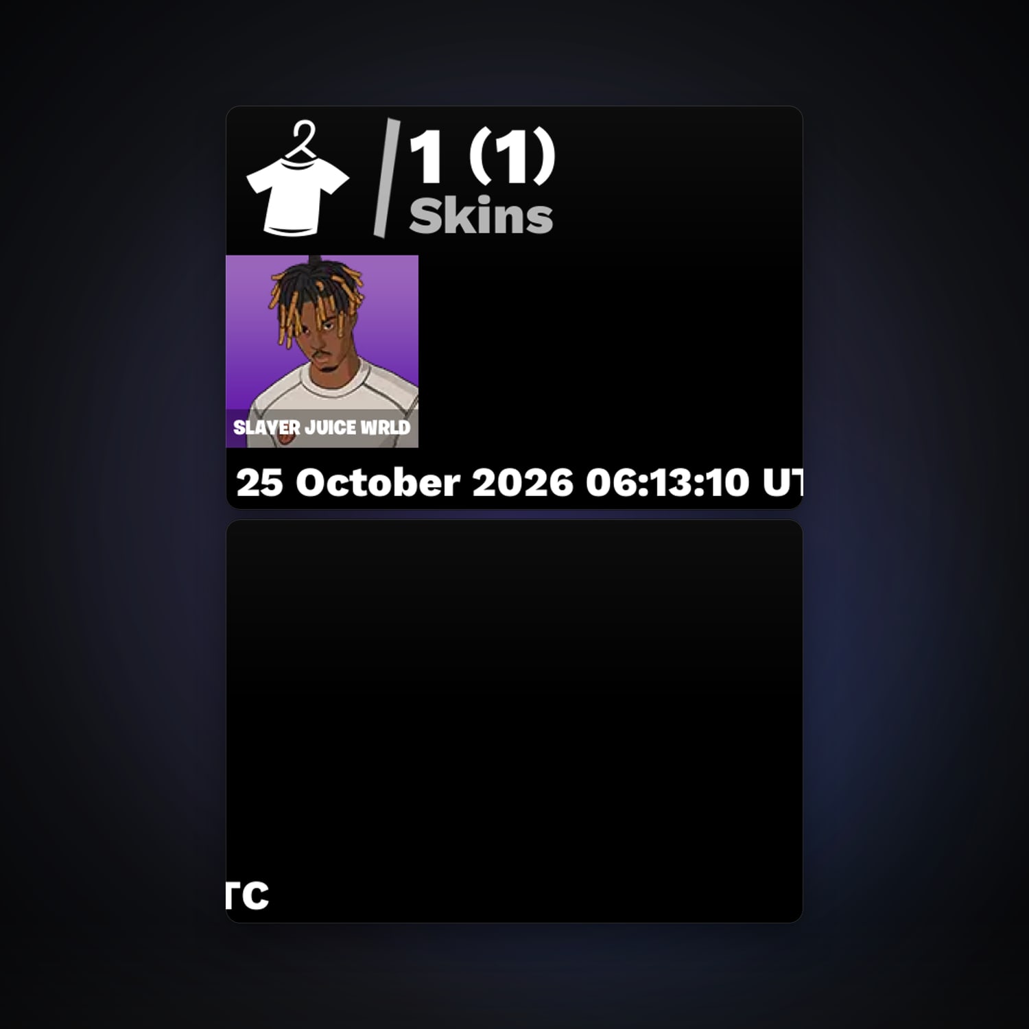 Fortnite account with Slayer Juice WRLD — 1 skin — 200 V-Bucks — lvl 73 — HabibiAccounts