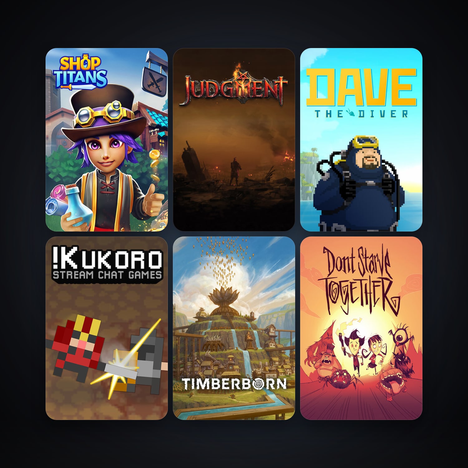 Don't Starve Together + Judgment: Apocalypse Survival Simulation, 13 games, clean — HabibiAccounts
