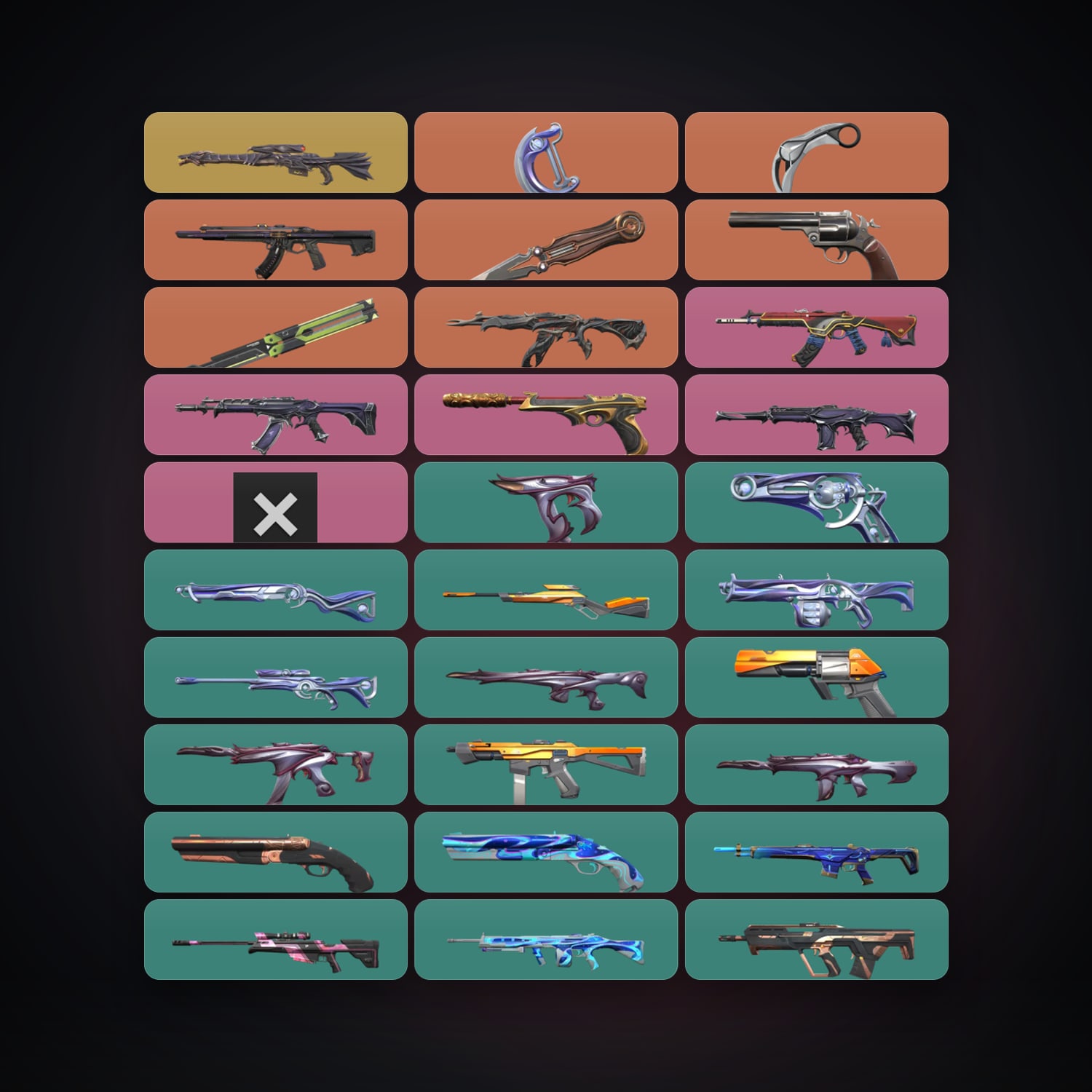 BR Gold 1 locker — 4 knives, 45 skins, lvl 81 — HabibiAccounts