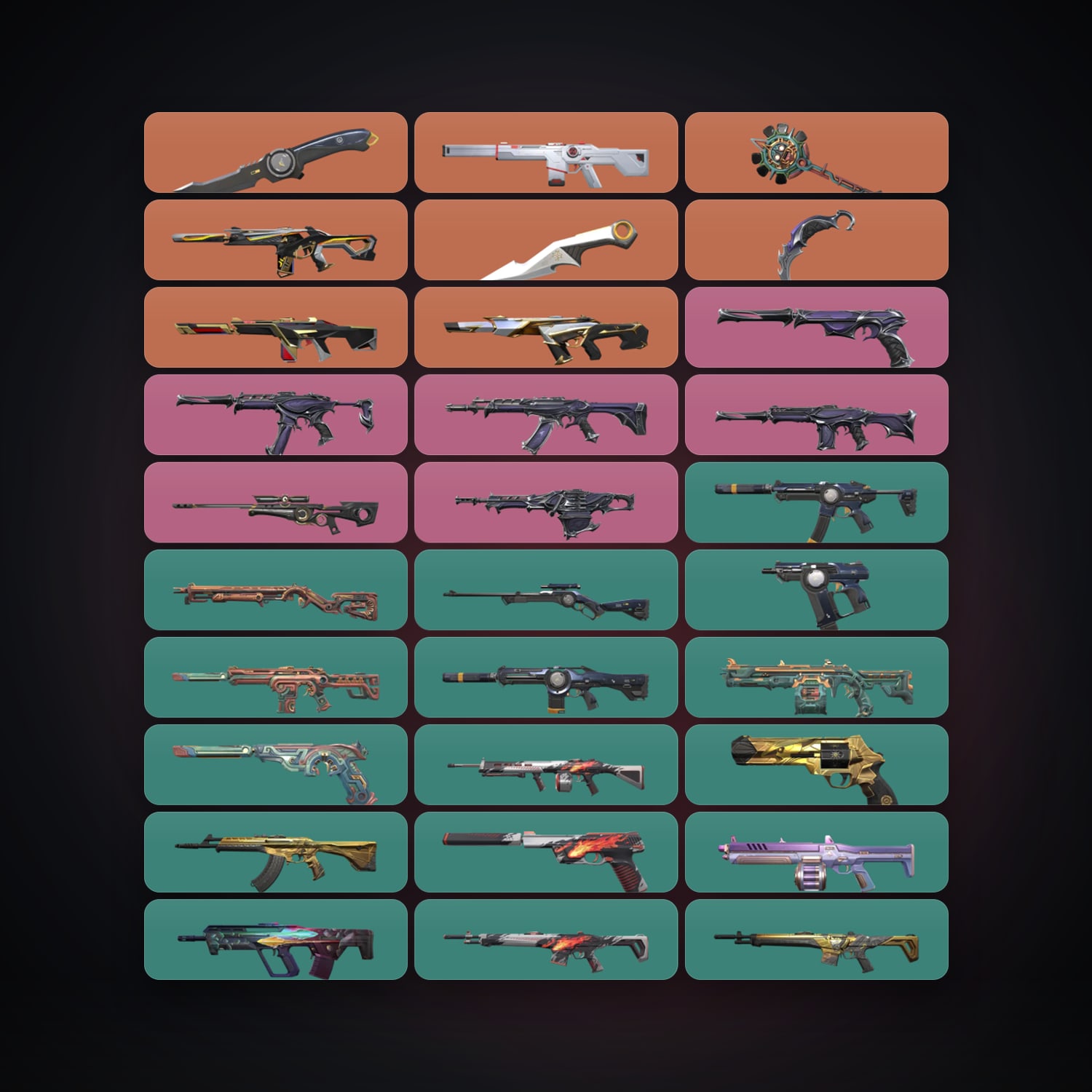 LA Gold 1 locker — 4 knives, 39 skins, lvl 116 — HabibiAccounts