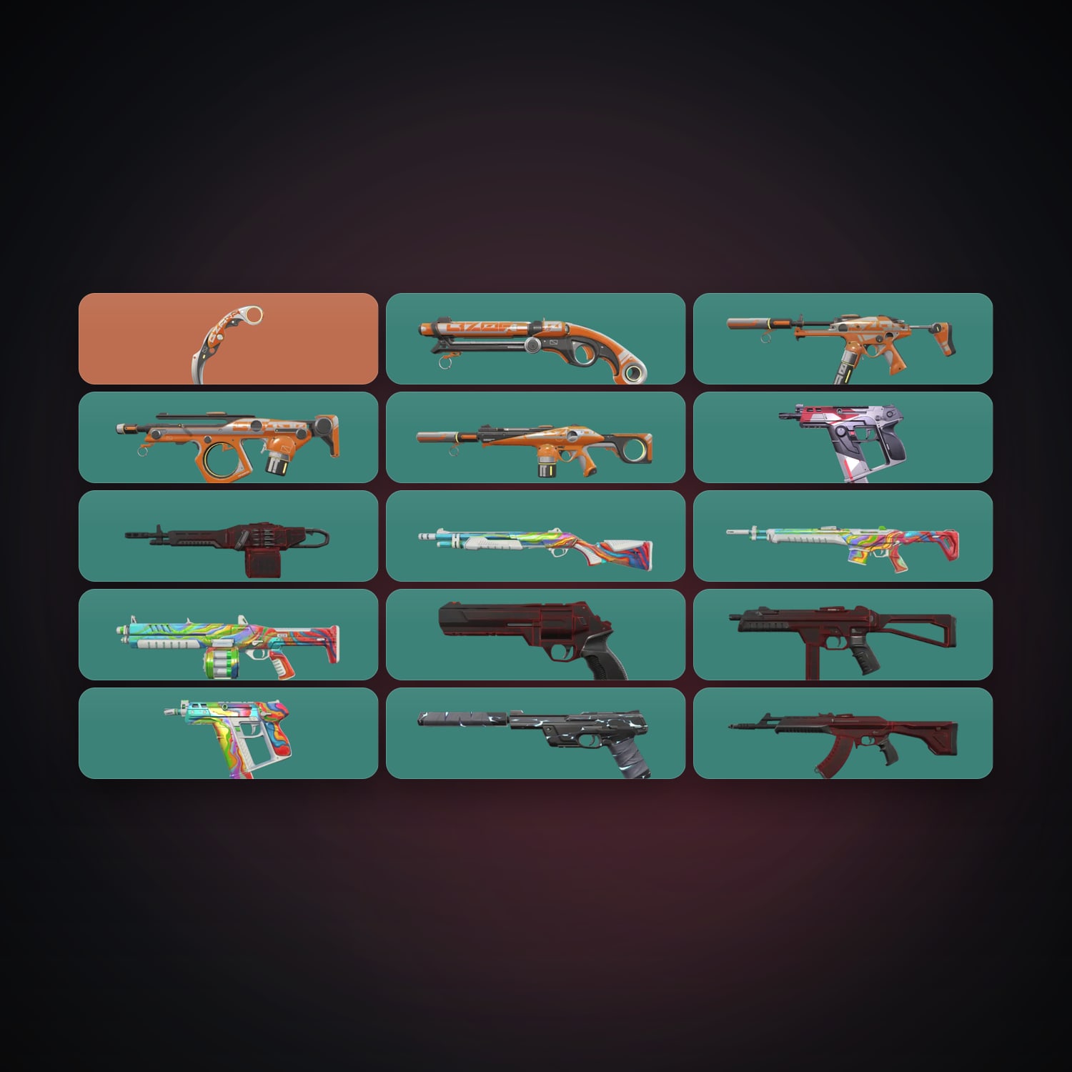 LA Silver 2 locker — 1 knives, 15 skins, lvl 76 — HabibiAccounts