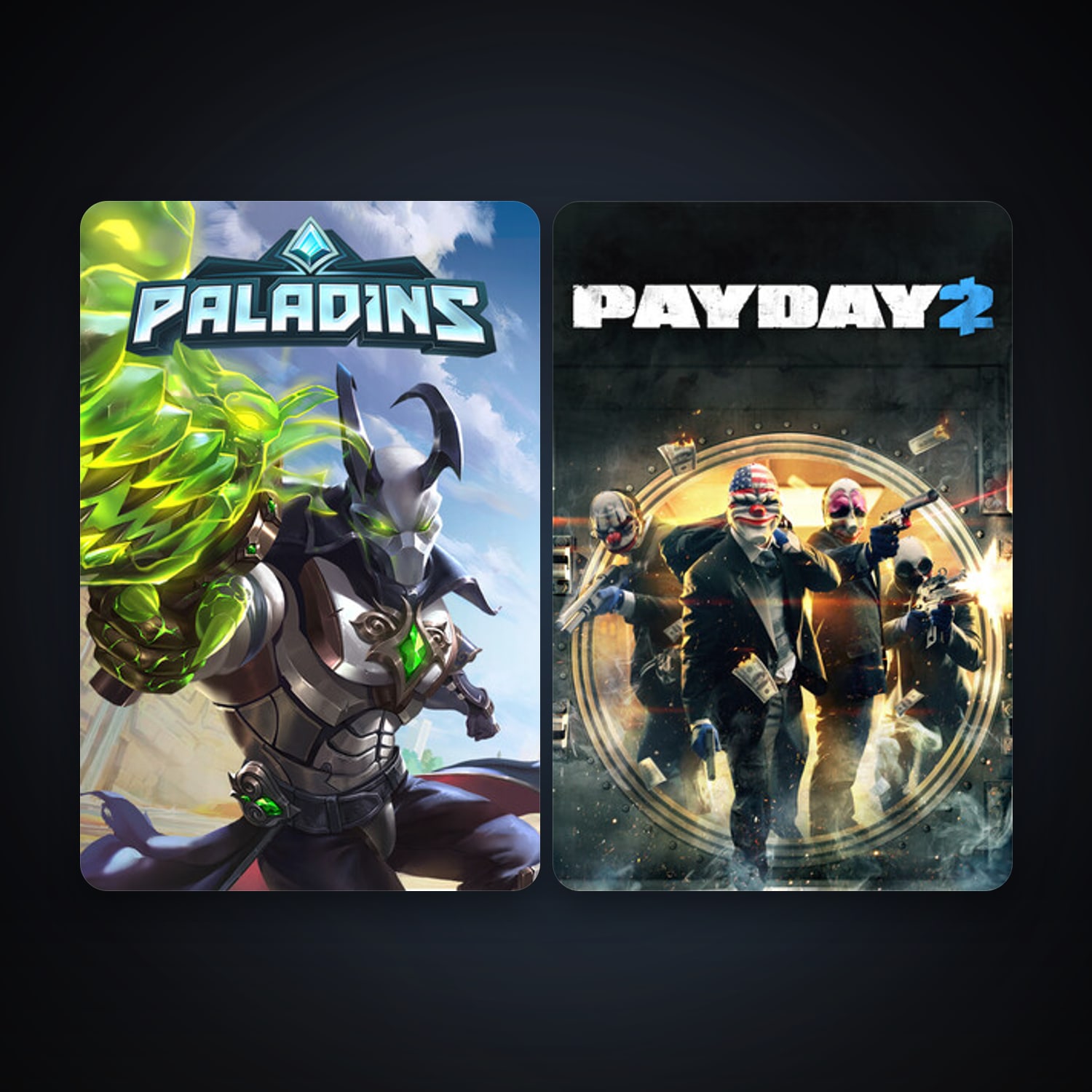 PAYDAY 2 + Paladins, 3 games, clean — HabibiAccounts