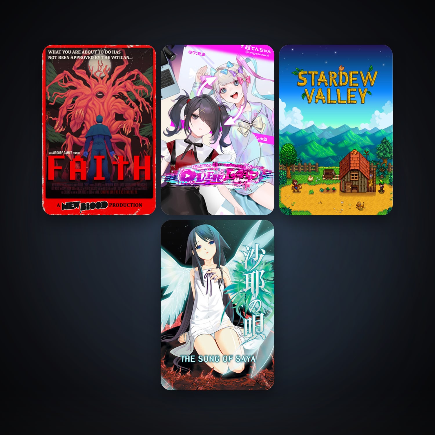 Stardew Valley + The Song of Saya, 5 games, clean — HabibiAccounts