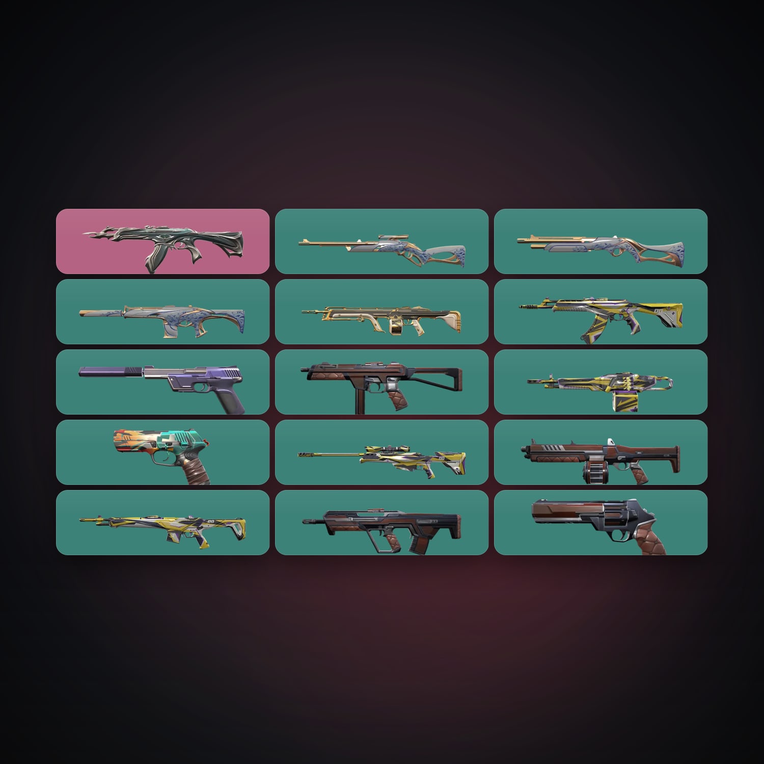 KR Silver 1 locker — 15 skins, lvl 53 — HabibiAccounts