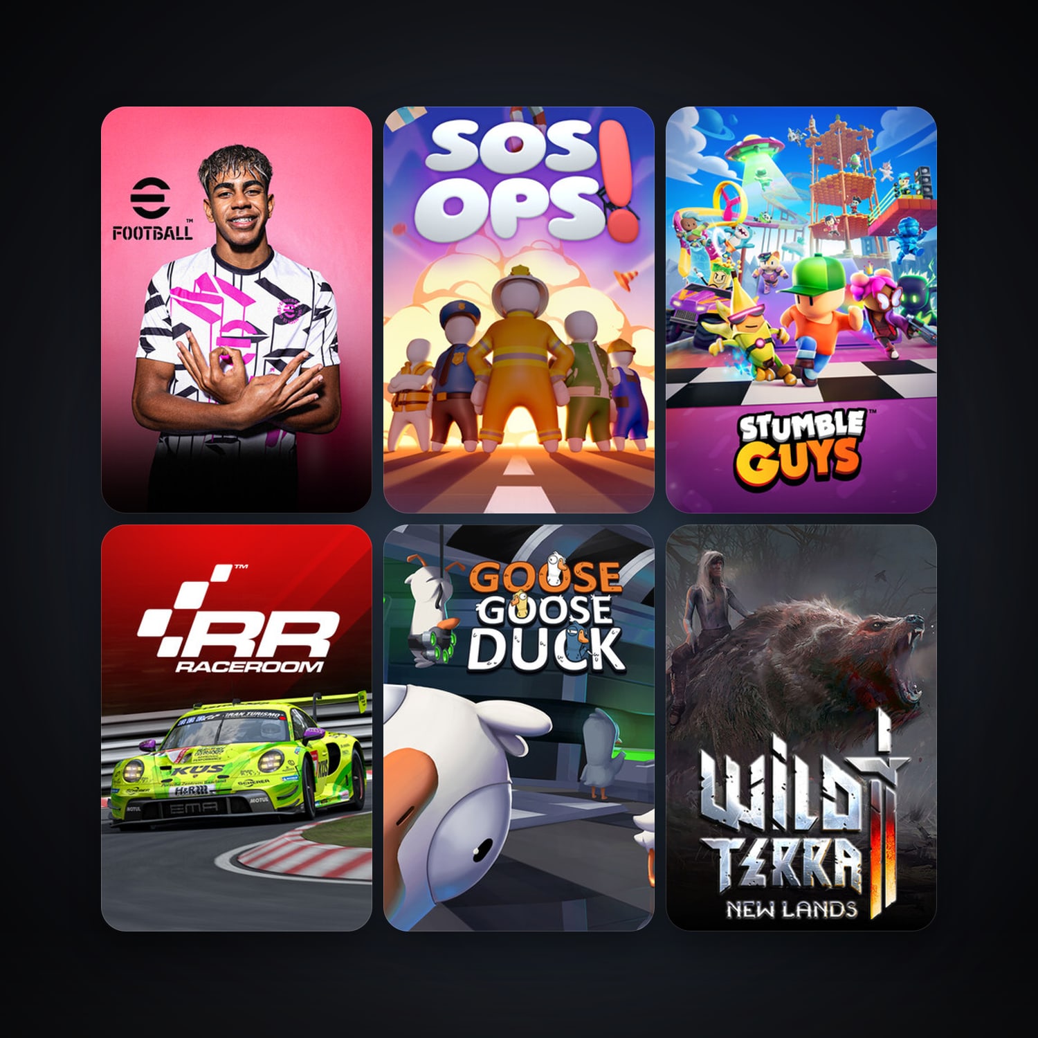 RaceRoom Racing Experience + Wild Terra 2: New Lands, 6 games, clean — HabibiAccounts