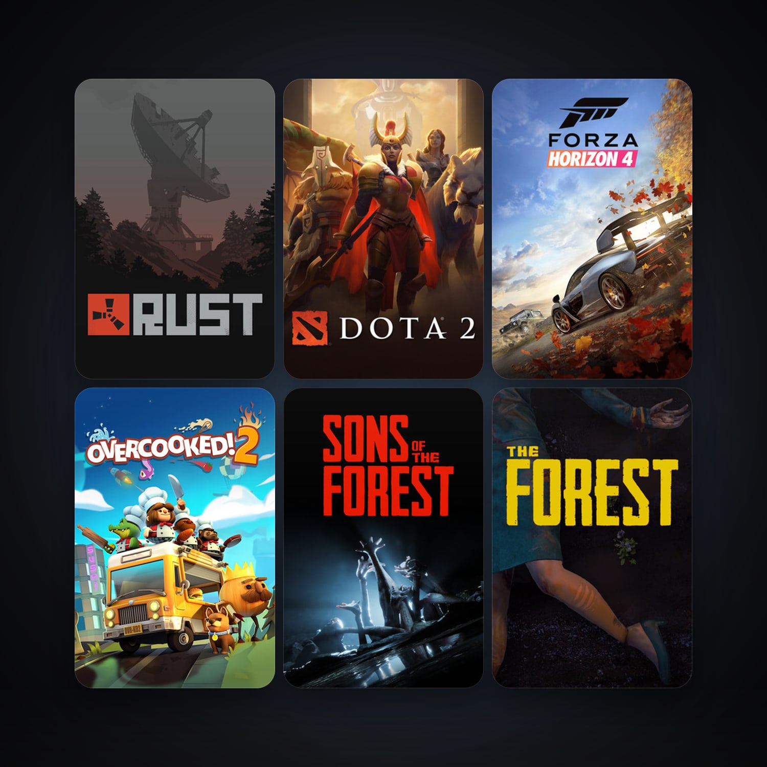 Dota 2 + The Forest, 47 games, clean — HabibiAccounts