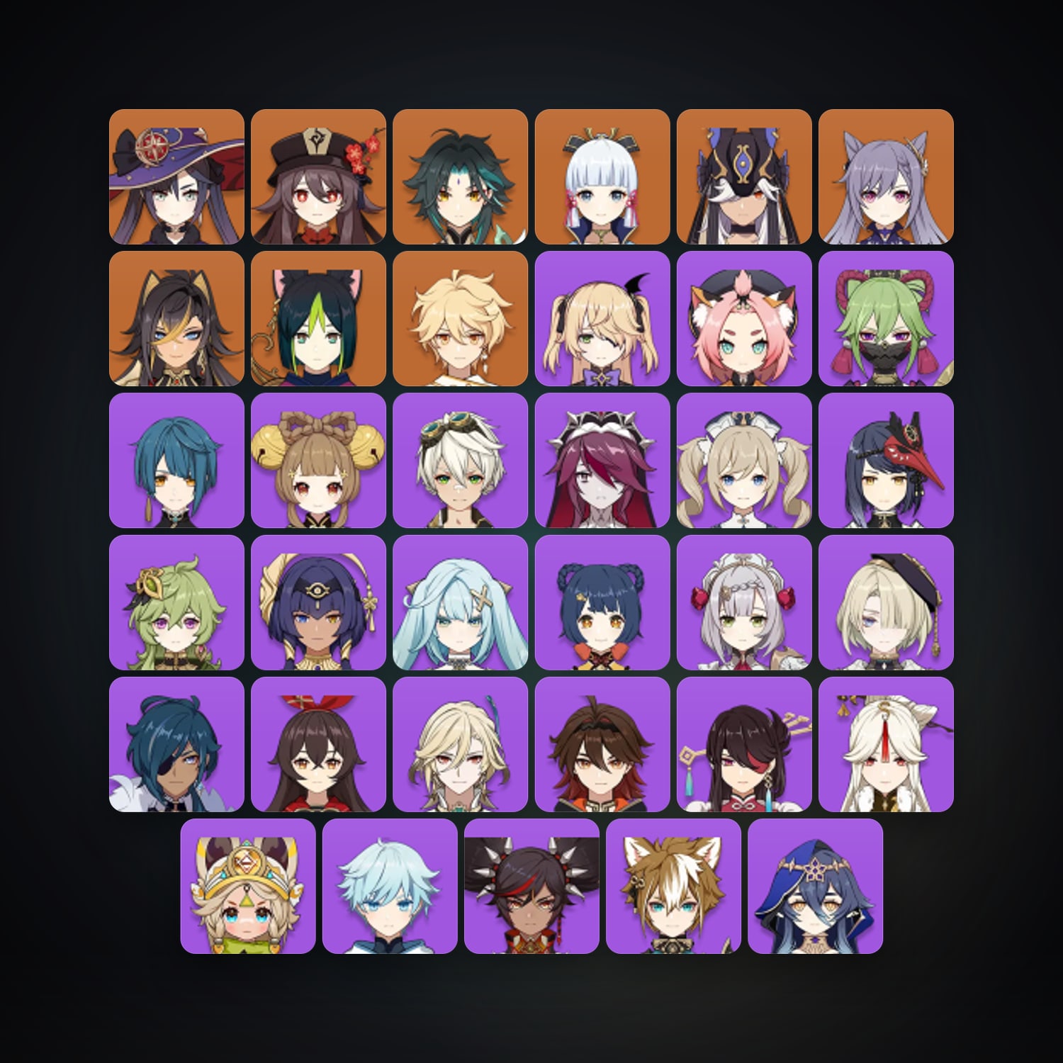 Genshin Impact | AR 55 | 37 Chars | 8× 5★ — HabibiAccounts