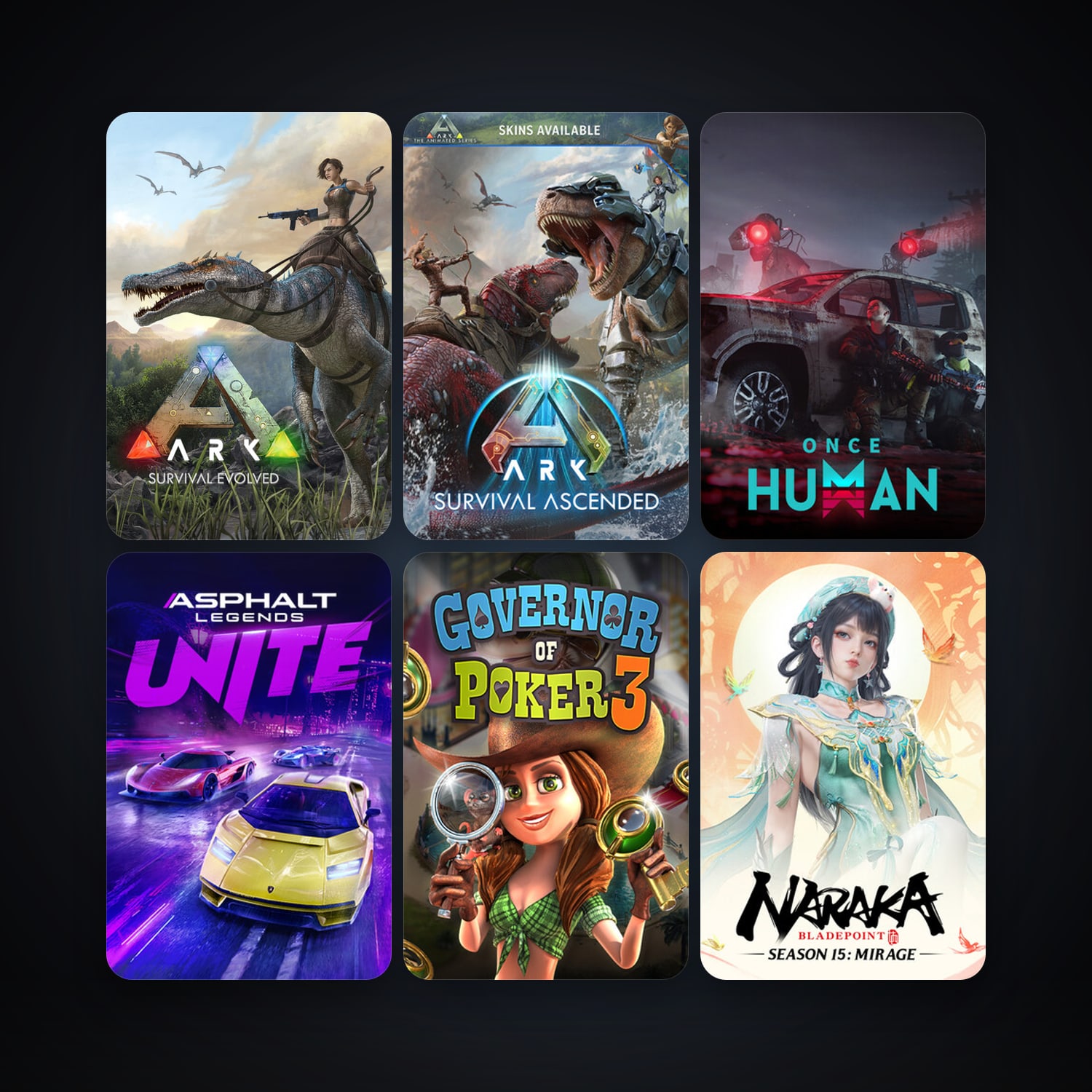 ARK: Survival Evolved + ARK: The Survival Of The Fittest, 34 games, clean — HabibiAccounts