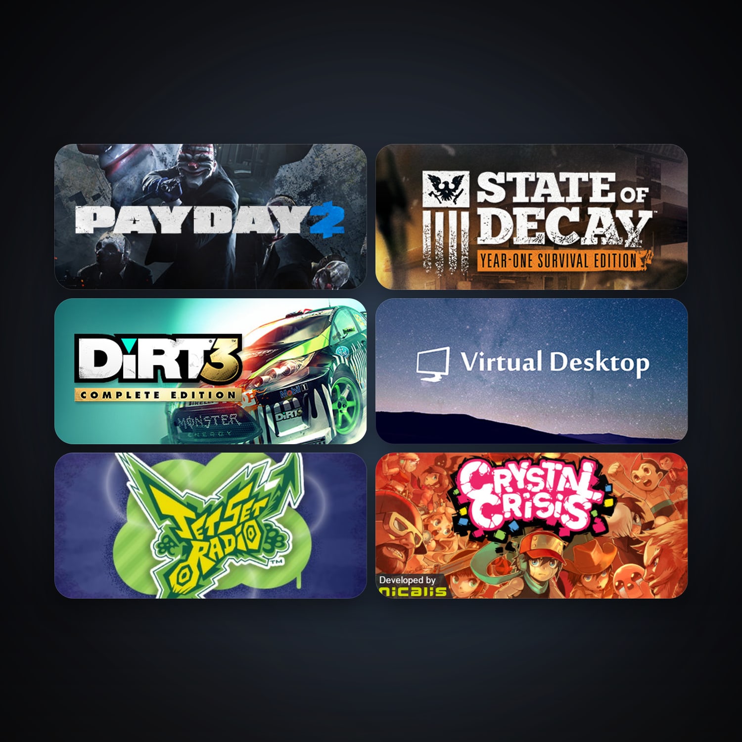 Jet Set Radio + PAYDAY 2, 9 games, clean — HabibiAccounts