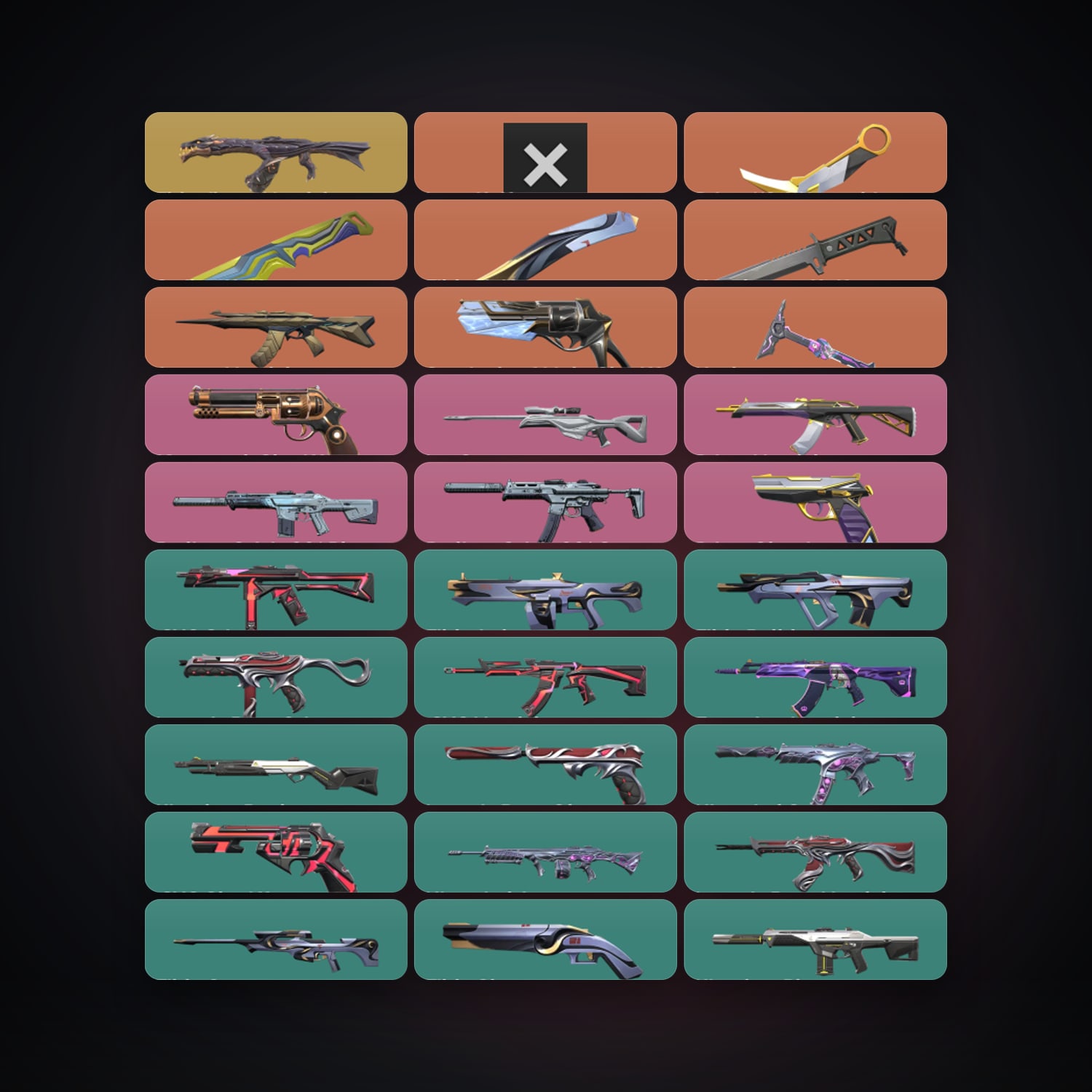 EU Gold 1 locker — 6 knives, 65 skins, lvl 88 — HabibiAccounts