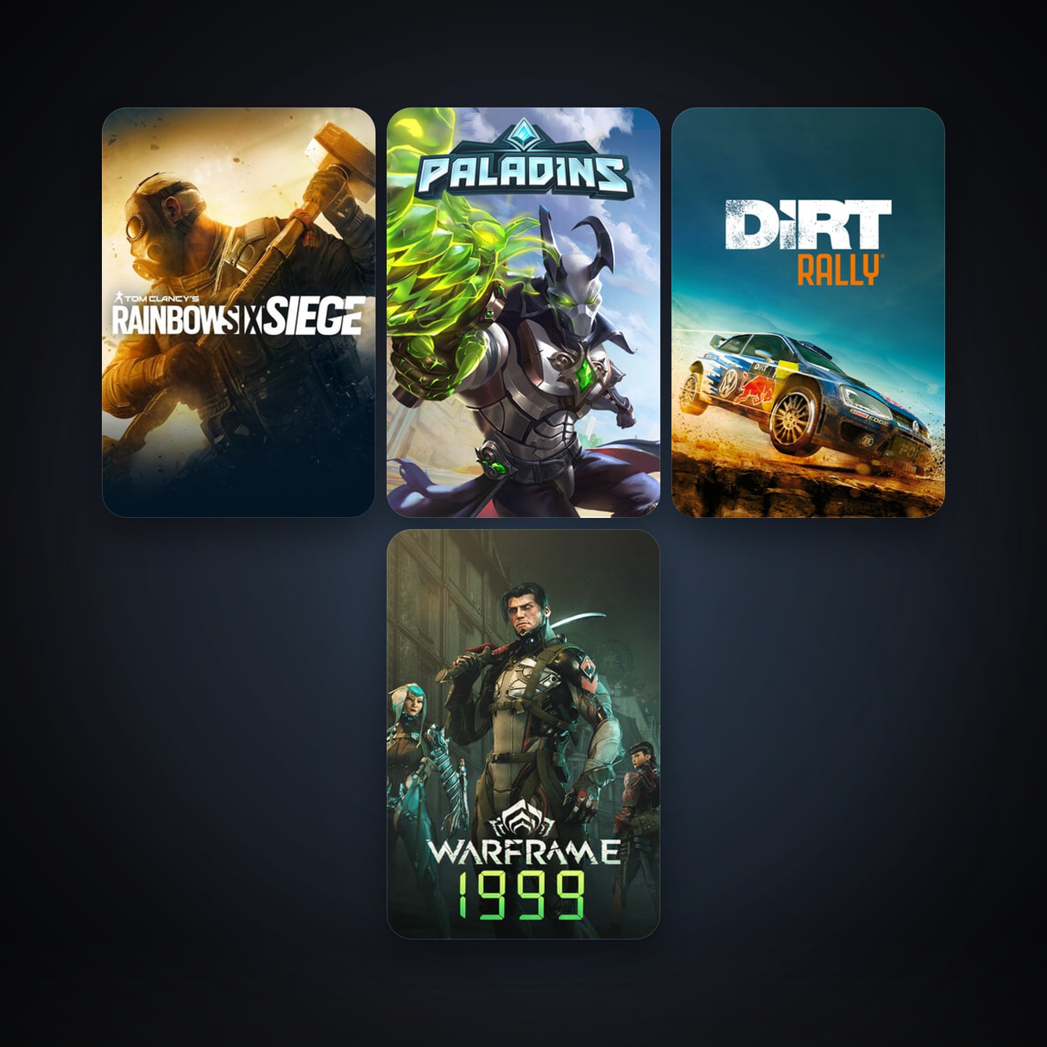Warframe + FOR HONOR, 12 games, clean — HabibiAccounts