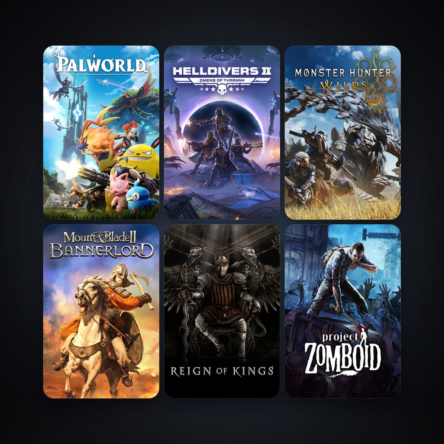 Project Zomboid + Mount & Blade II: Bannerlord, 41 games, Steam 10, clean — HabibiAccounts