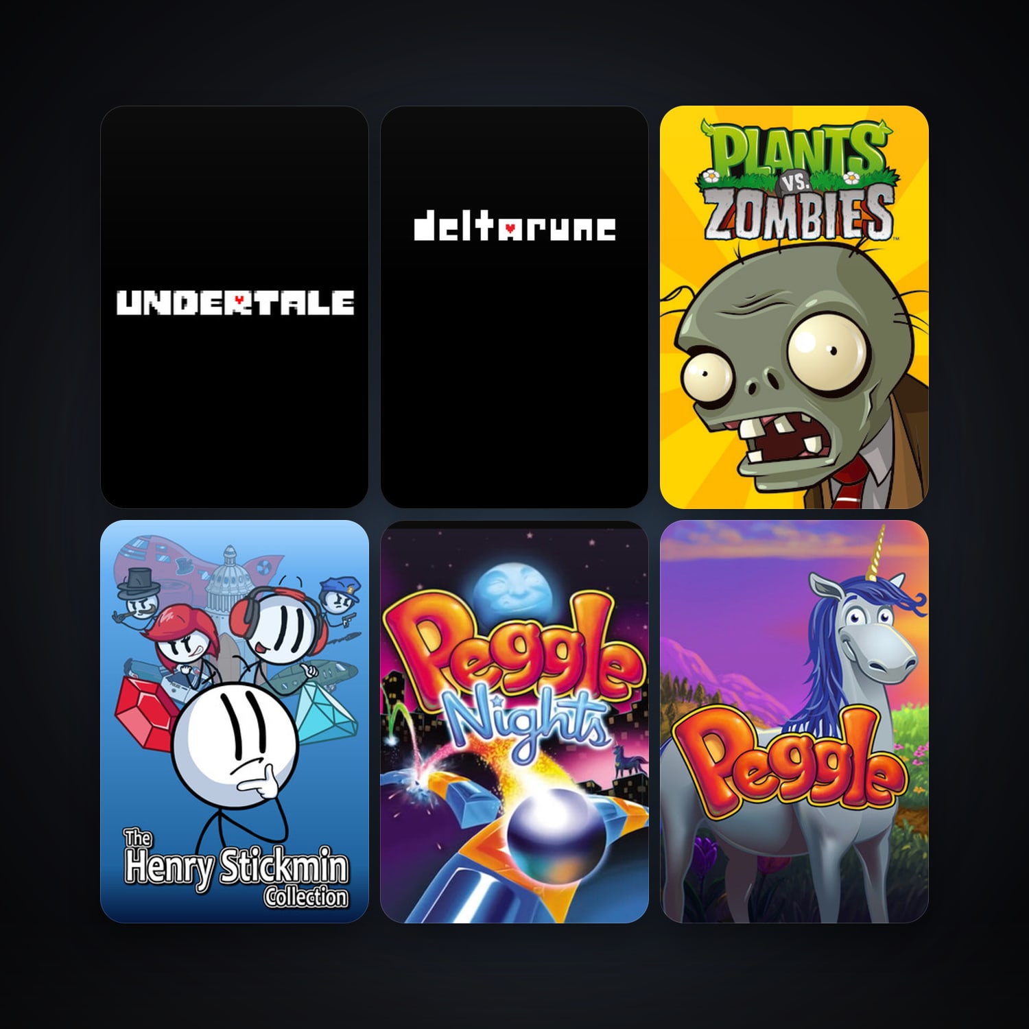 Peggle Deluxe + Peggle Nights, 16 games, clean — HabibiAccounts