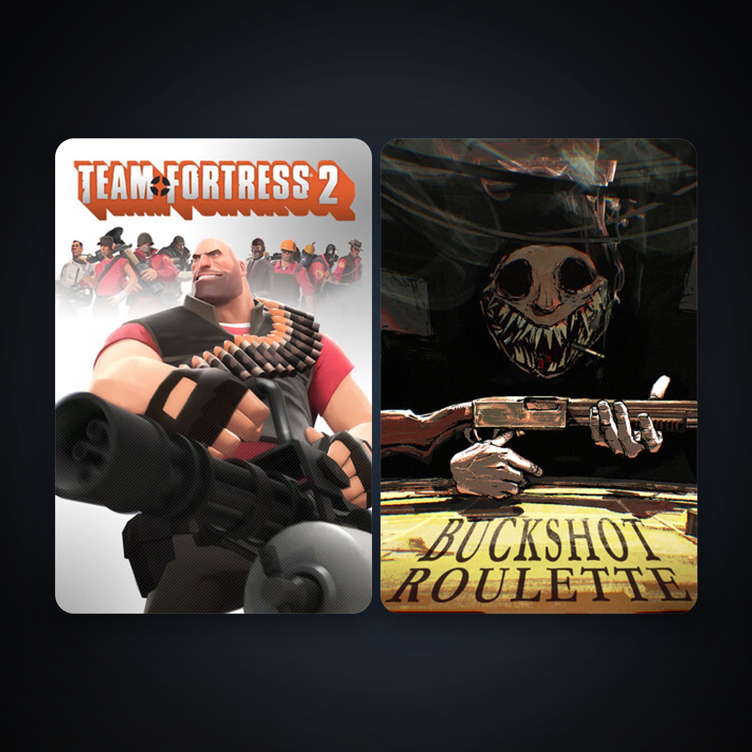 Team Fortress 2 + Buckshot Roulette, 3 games, clean — HabibiAccounts