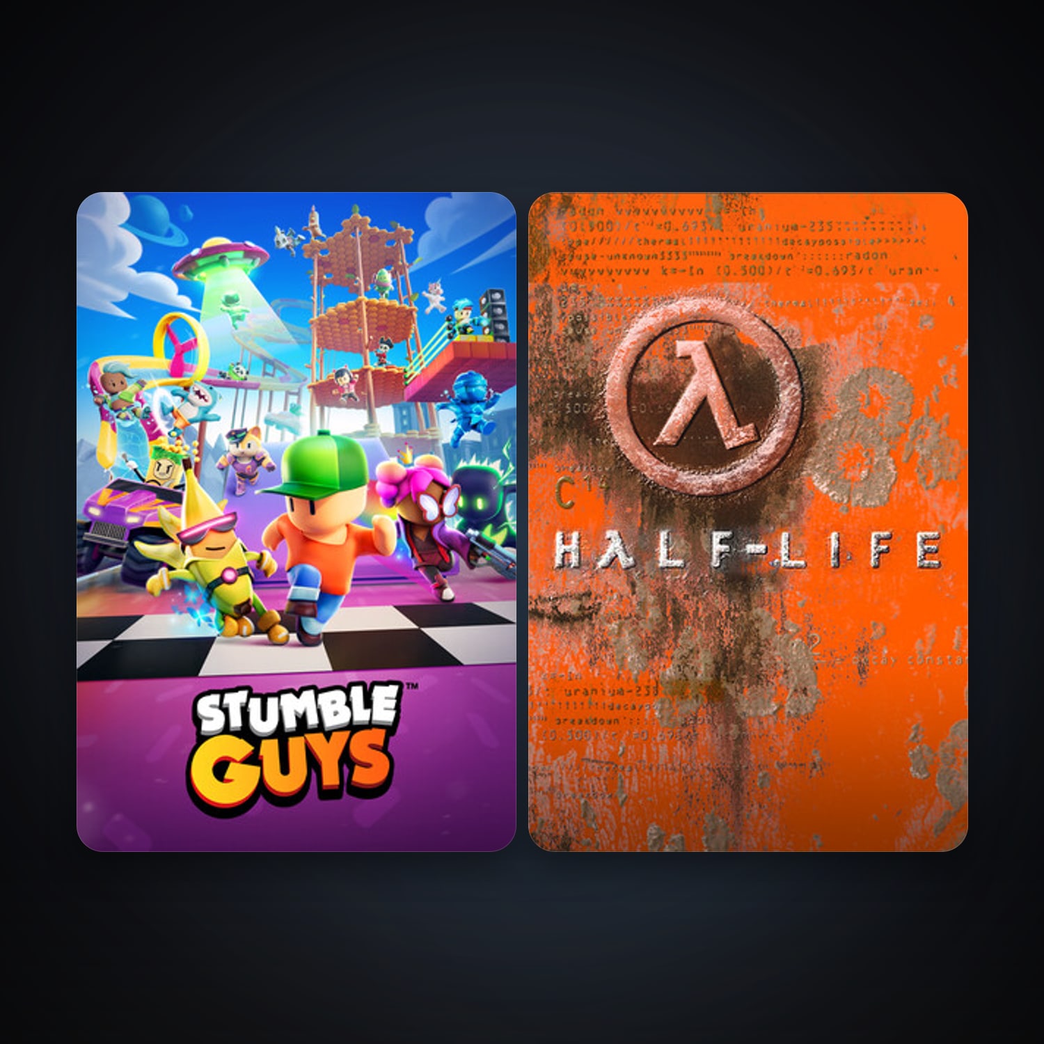 Half-Life + Stumble Guys, 2 games, clean — HabibiAccounts