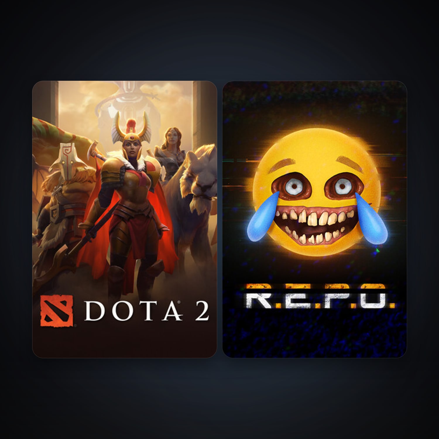 Dota 2 + R.E.P.O., 5 games, clean — HabibiAccounts