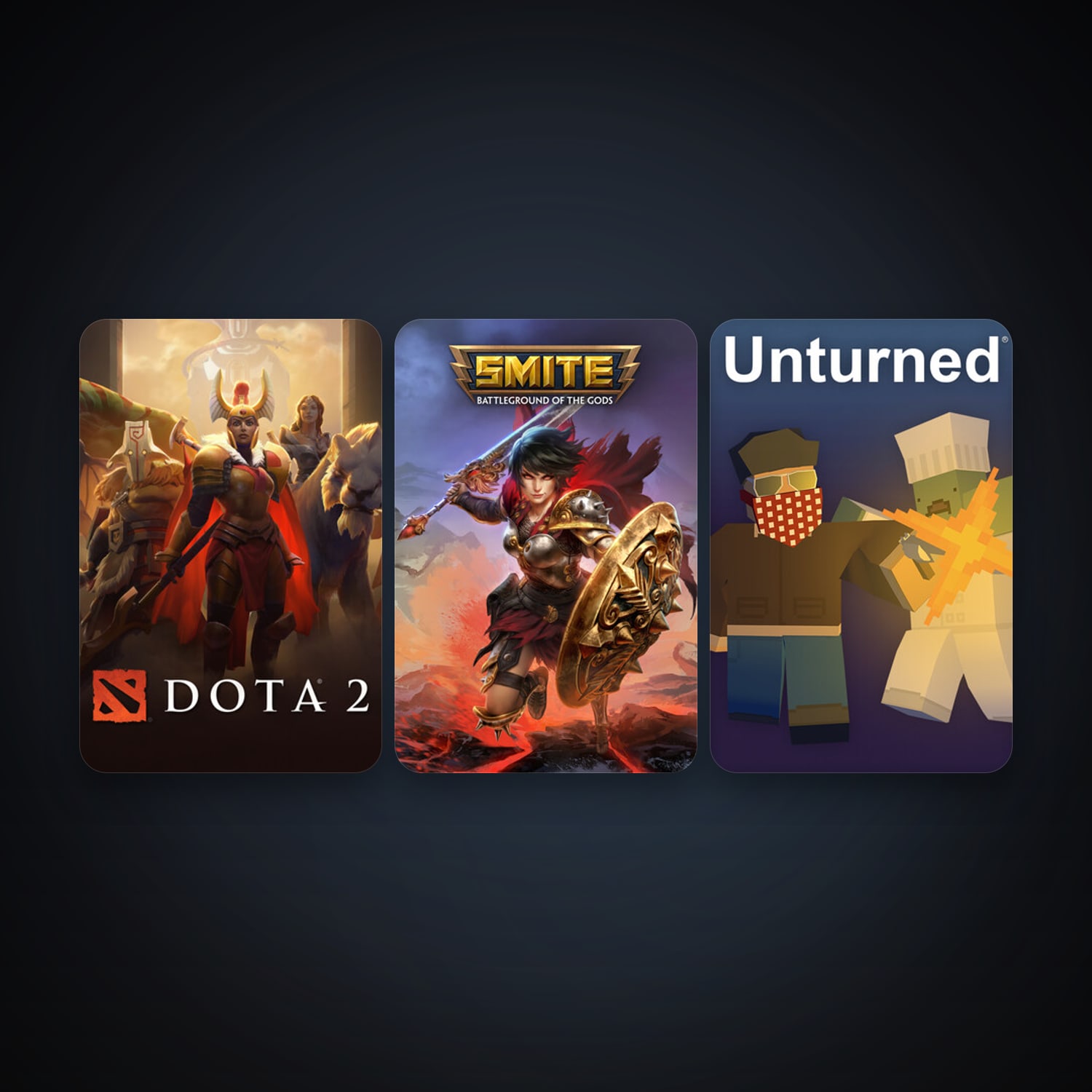 Dota 2 + Unturned, 3 games, clean — HabibiAccounts