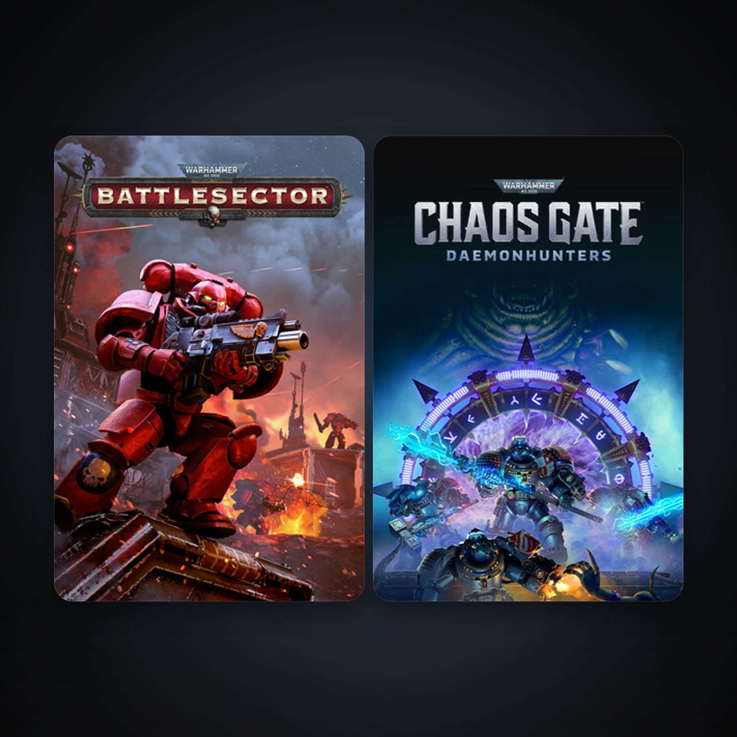 Warhammer 40,000: Battlesector + Warhammer 40,000: Chaos Gate - Daemonhunters, 3 games, clean — HabibiAccounts