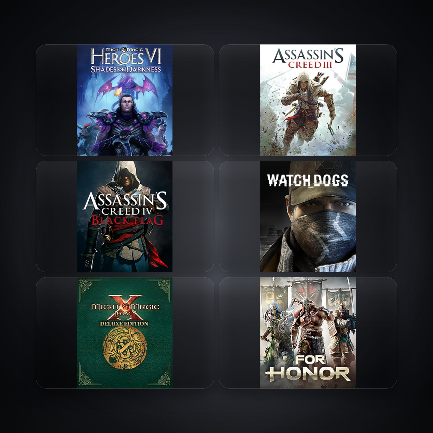Ubisoft Might & Magic Heroes VI + Assassin's Creed III — BR — 14 games — HabibiAccounts