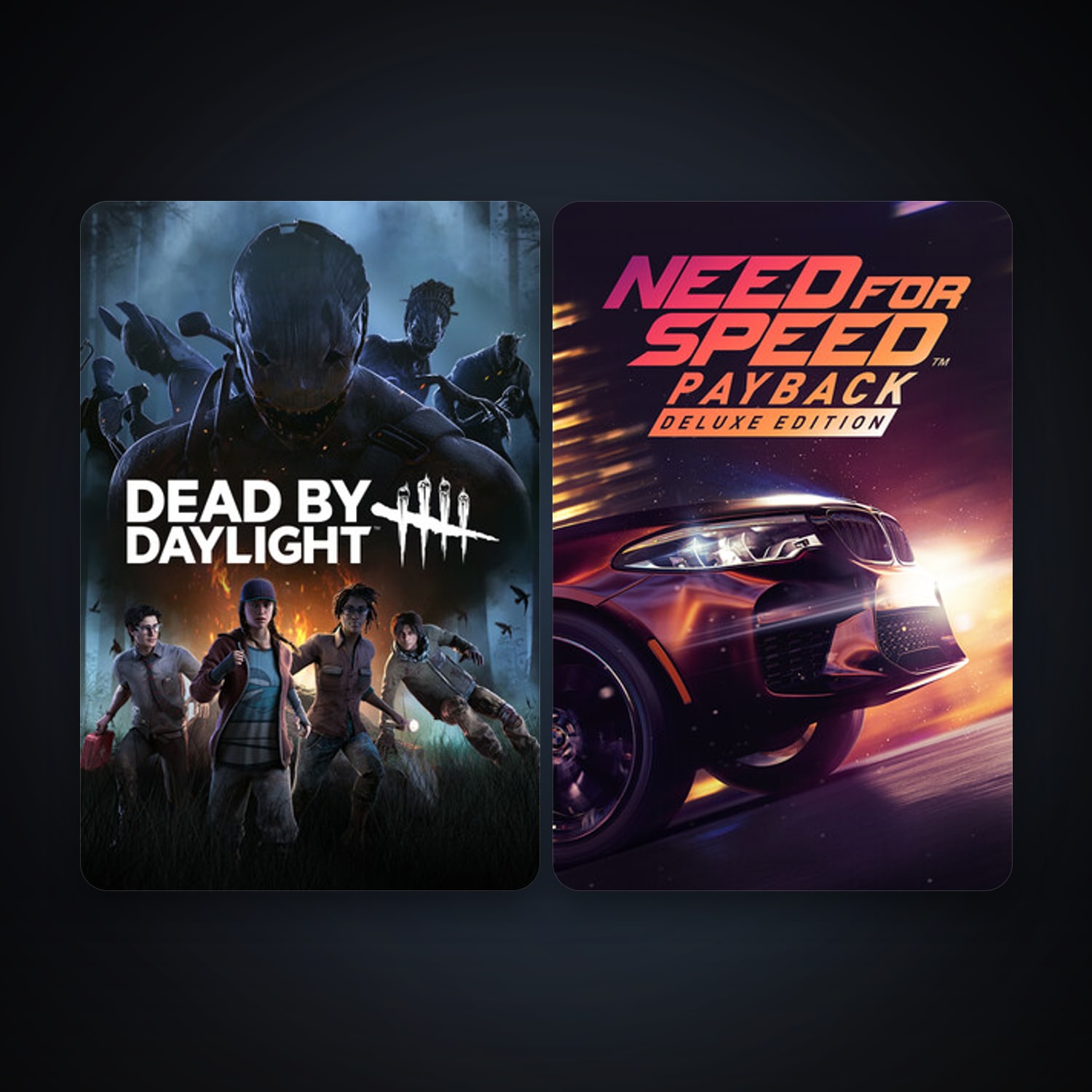 Dead by Daylight + Need for Speed Payback, 3 games, clean — HabibiAccounts