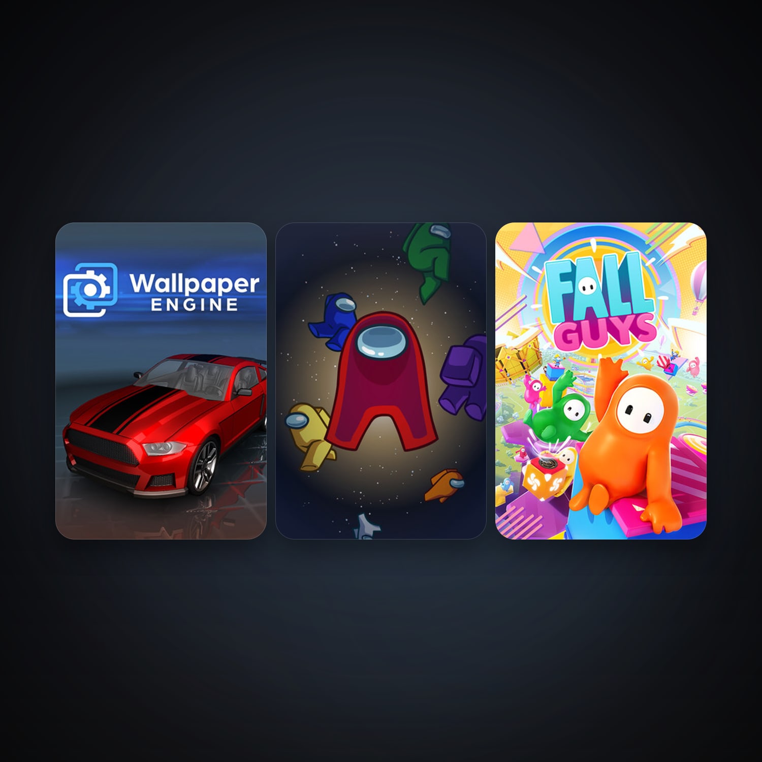 Wallpaper Engine + Among Us, 6 games, clean — HabibiAccounts