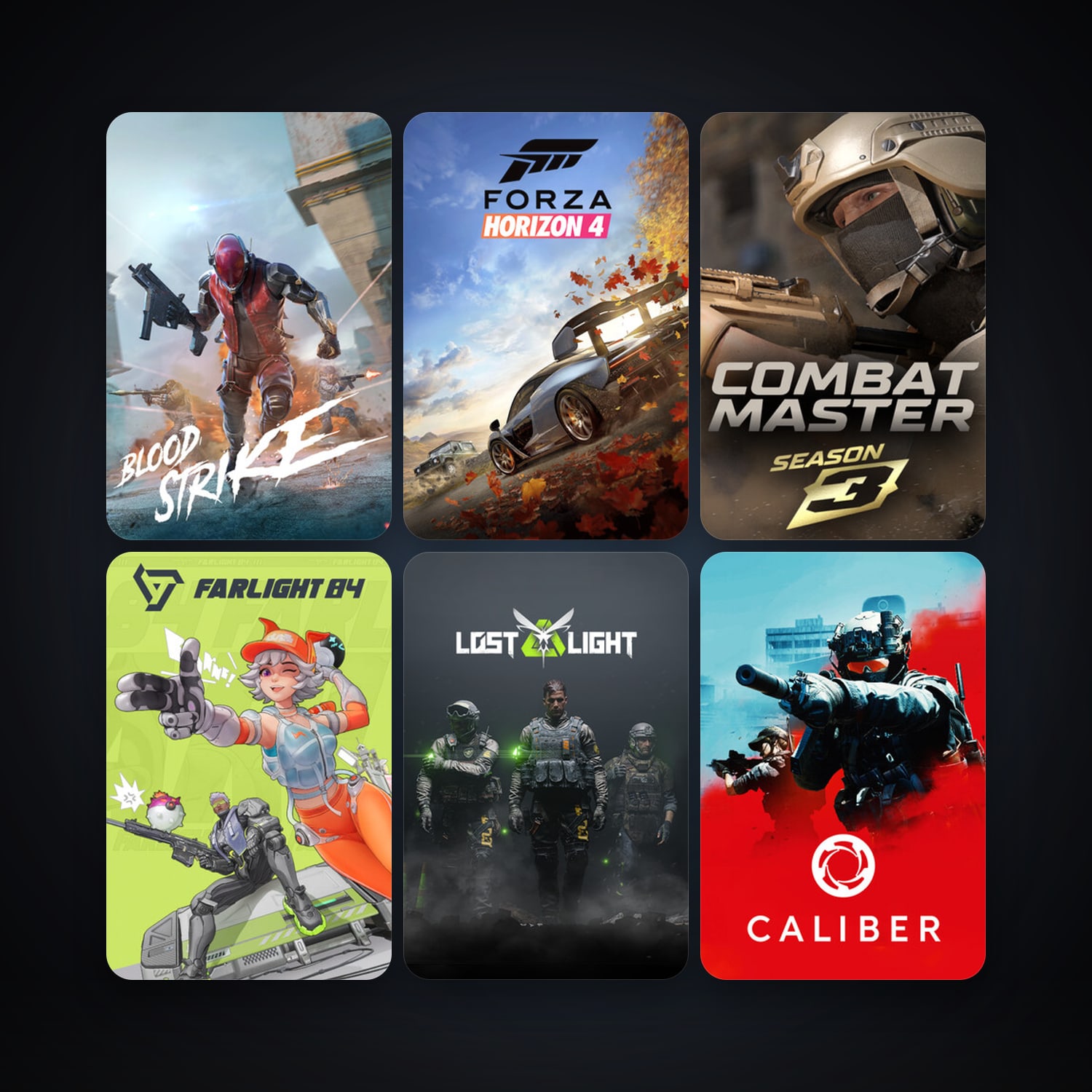 Caliber + Forza Horizon 4, 12 games, clean — HabibiAccounts