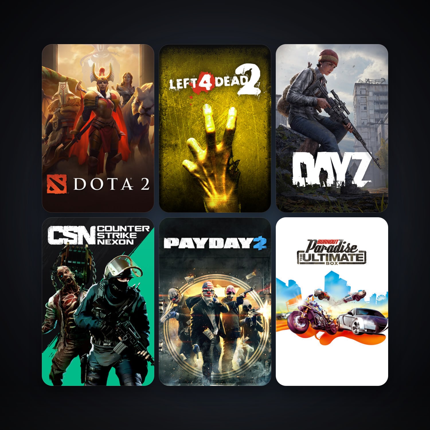 Left 4 Dead 2 + Dota 2, 28 games, clean — HabibiAccounts