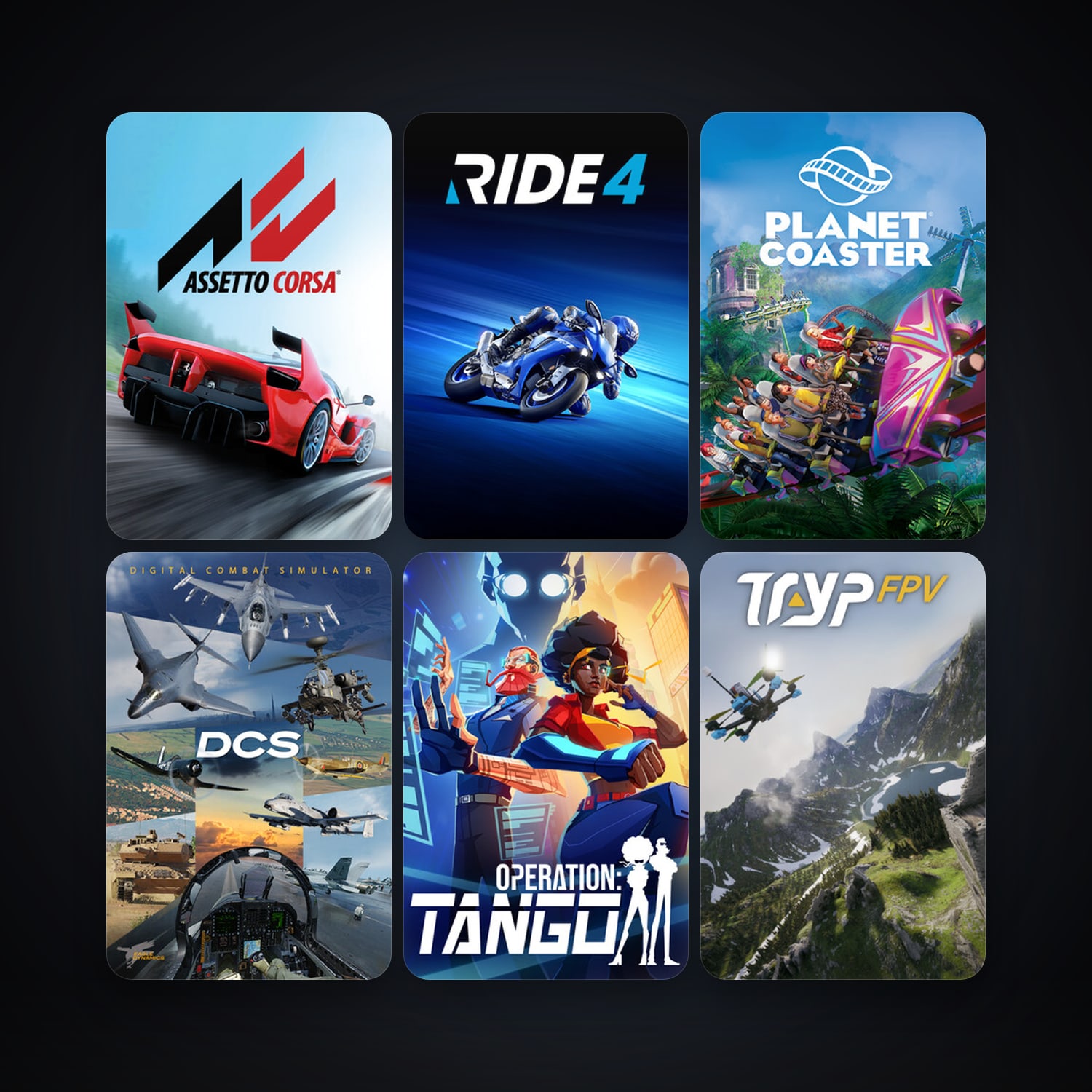 DCS World Steam Edition + Assetto Corsa, 15 games, clean — HabibiAccounts