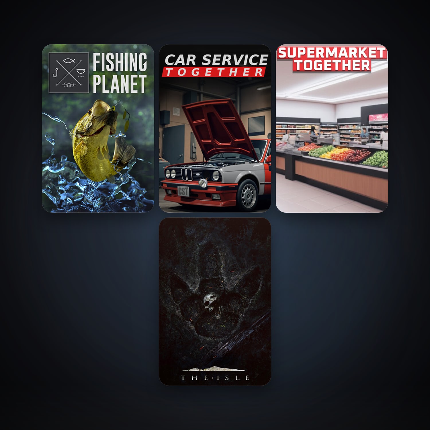 The Isle + Fishing Planet, 10 games, clean — HabibiAccounts
