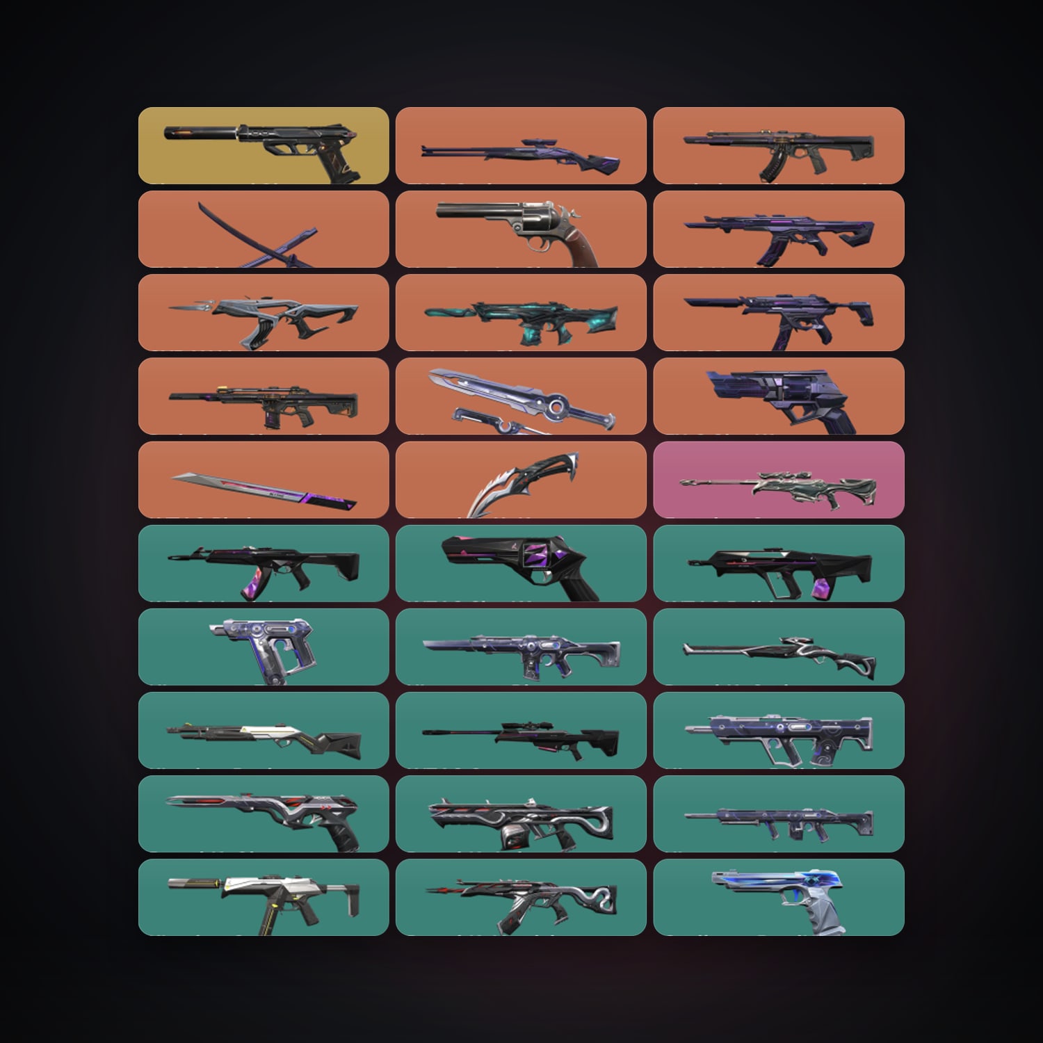 LA Diamond 2 locker — 4 knives, 64 skins, lvl 210 · 262185629 — HabibiAccounts