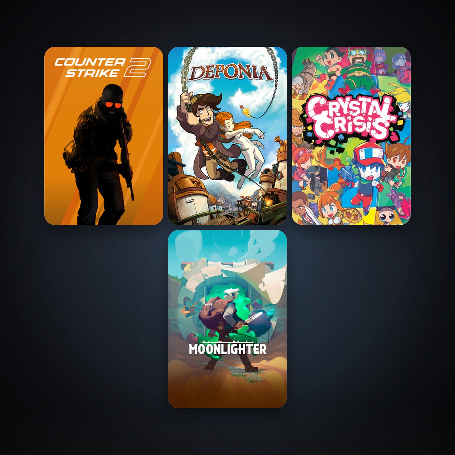 CS2 Prime + Deponia, 7 games, Steam 11, clean — HabibiAccounts