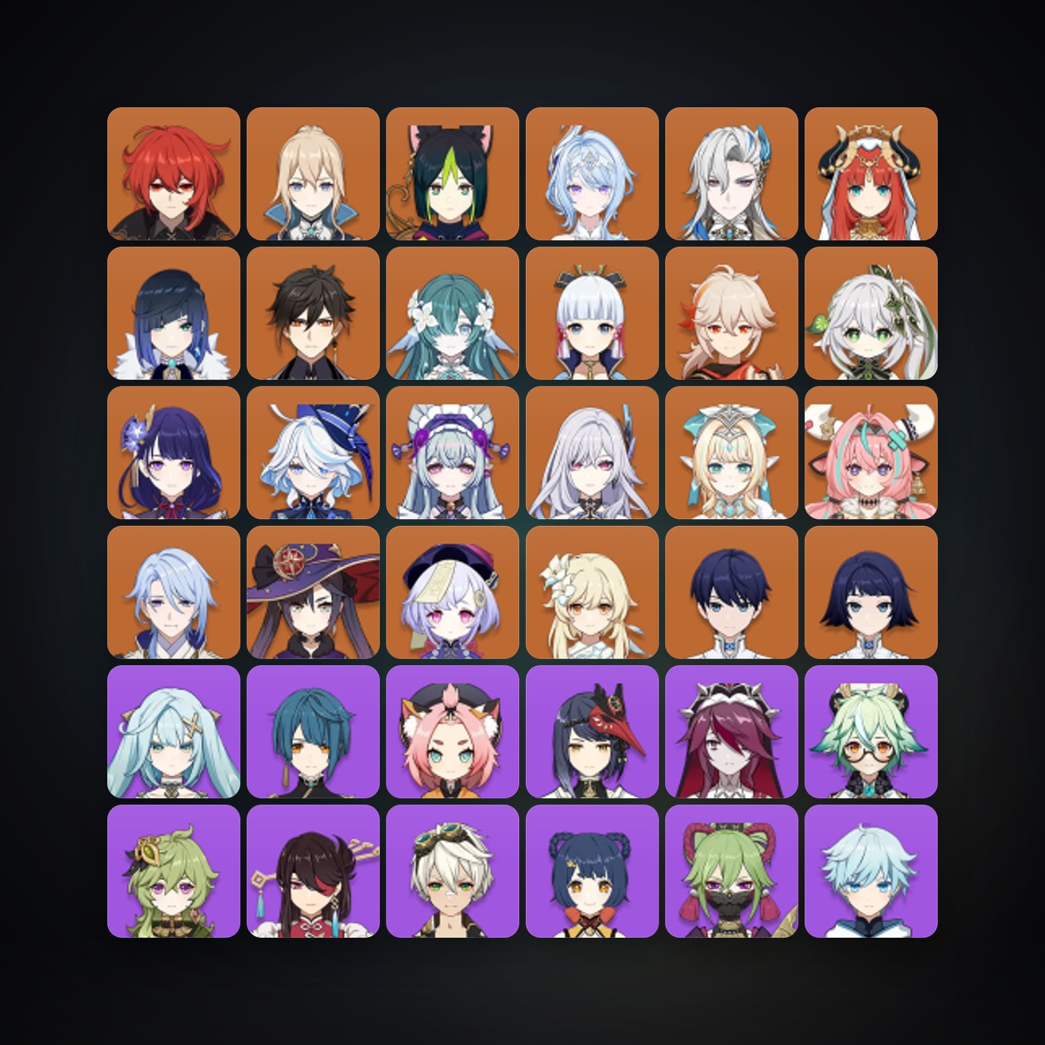 Genshin Impact | AR 58 | 70 Chars | 21× 5★ — Genshin / miHoYo Account · 262186218 — HabibiAccounts