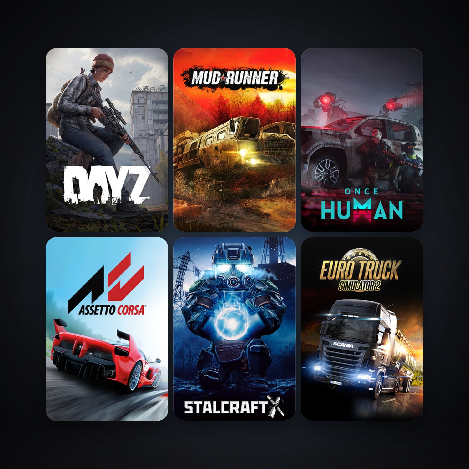 DayZ + Euro Truck Simulator 2, 18 games, clean — HabibiAccounts