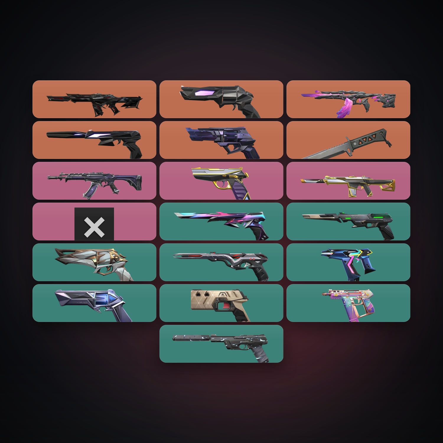 EU Gold 1 locker — 1 knives, 19 skins, lvl 145 — HabibiAccounts