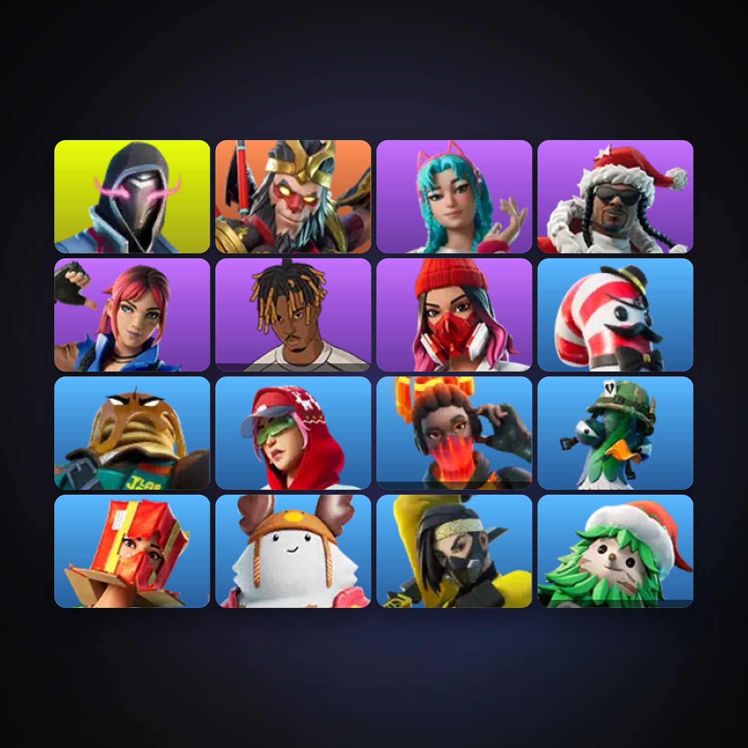 Fortnite account with Xander & Wukong — 16 skins — 100 V-Bucks — lvl 529 — HabibiAccounts