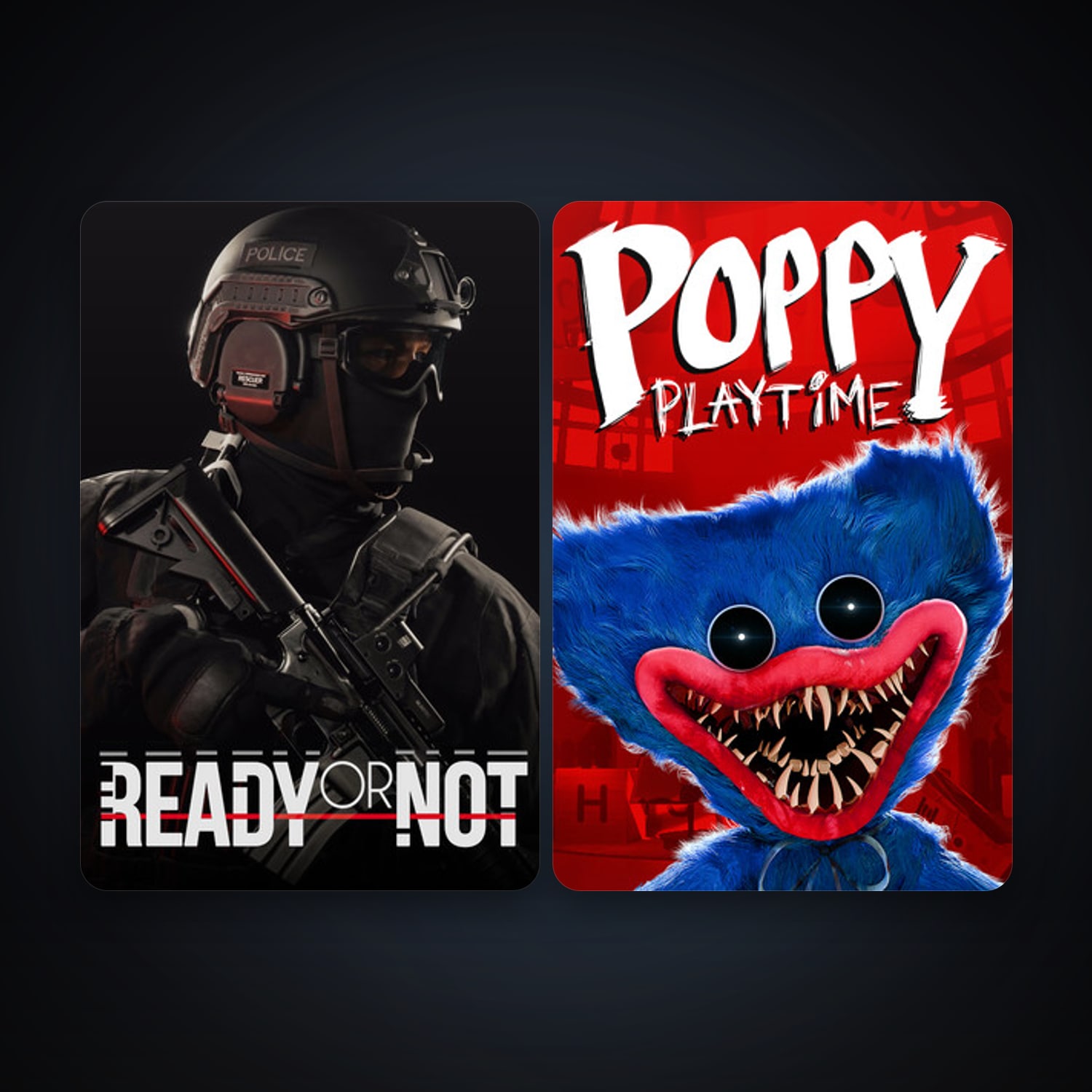 Ready or Not + Poppy Playtime, 3 games, clean — HabibiAccounts