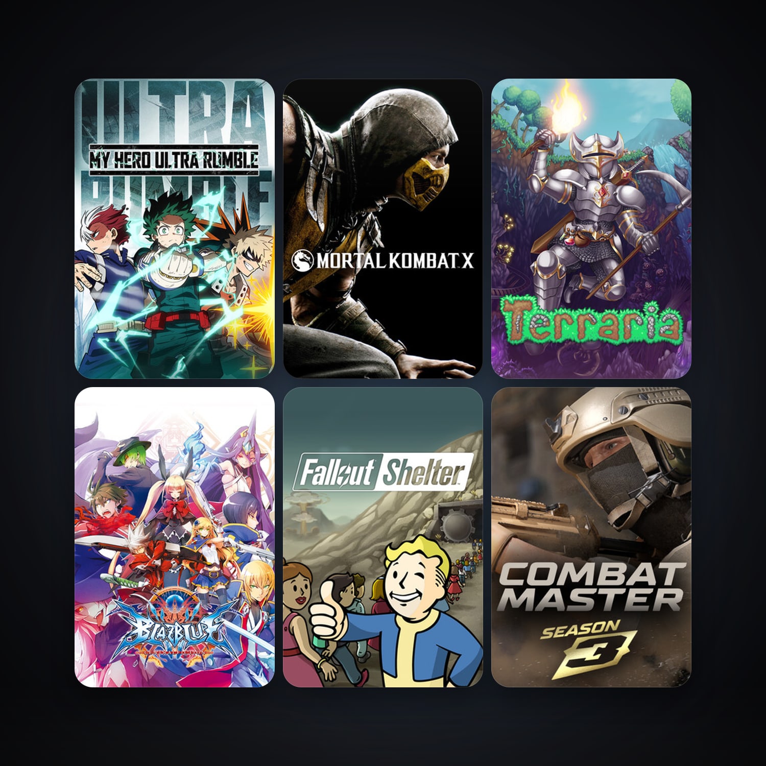 Terraria + Mortal Kombat X, 58 games, clean — HabibiAccounts