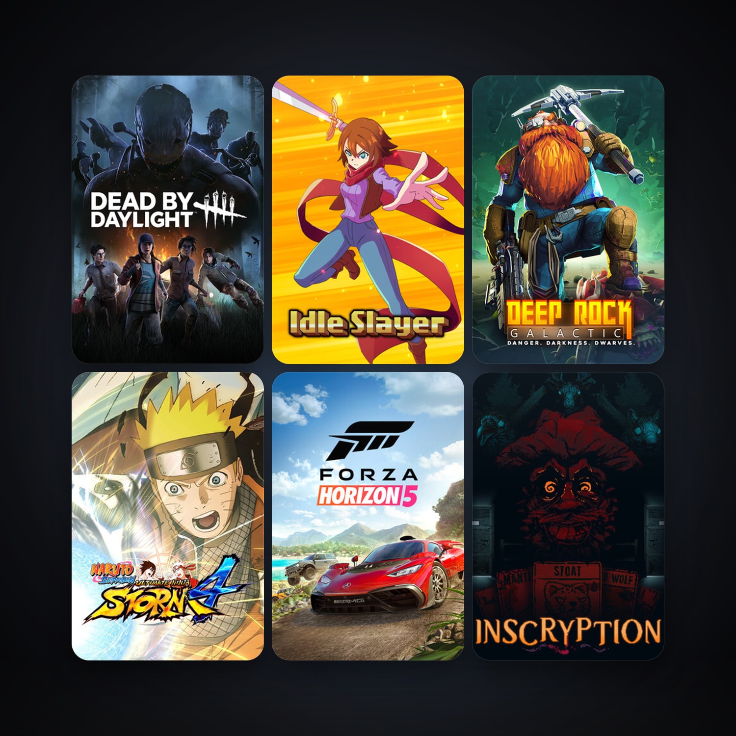 NARUTO SHIPPUDEN: Ultimate Ninja STORM 4 + Dead by Daylight, 37 games, clean — HabibiAccounts