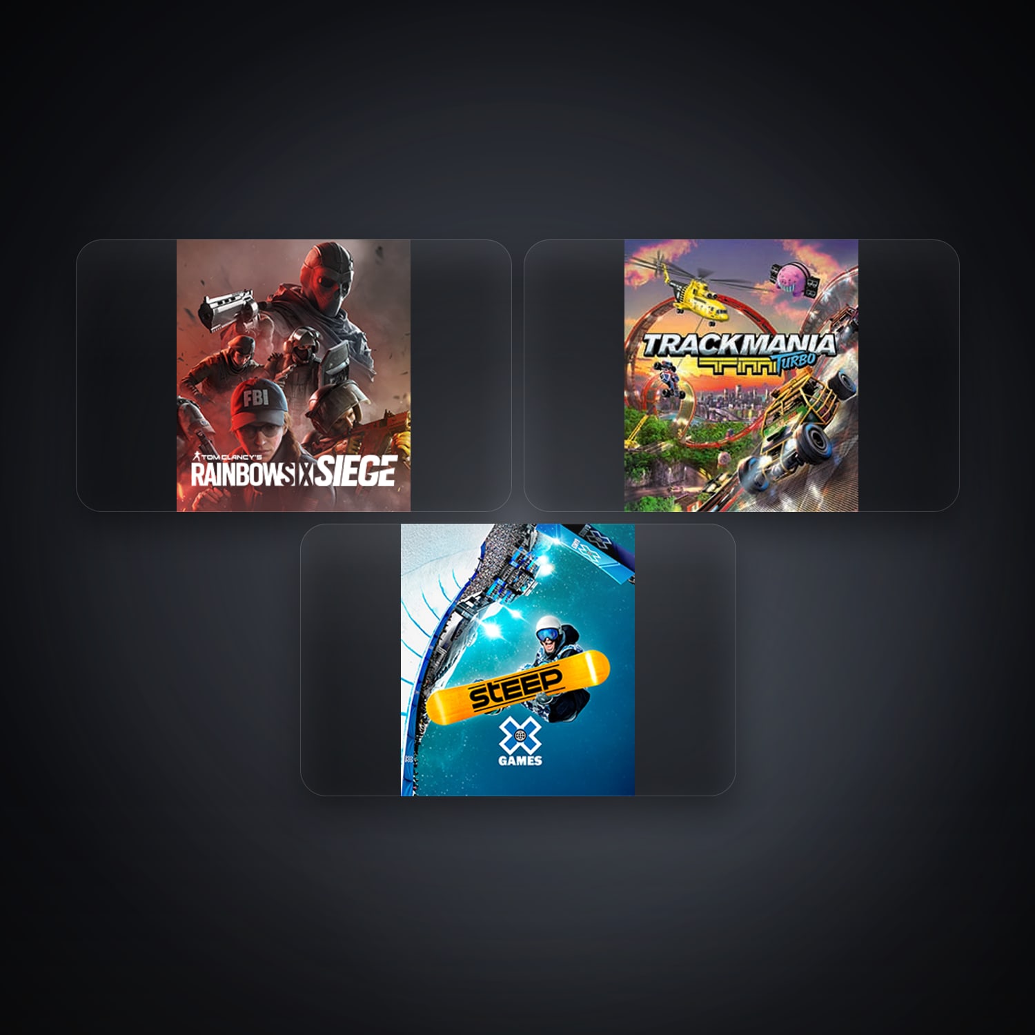 Ubisoft Tom Clancy's Rainbow Six Siege (Steam) + Trackmania Turbo — MX — 3 games — HabibiAccounts