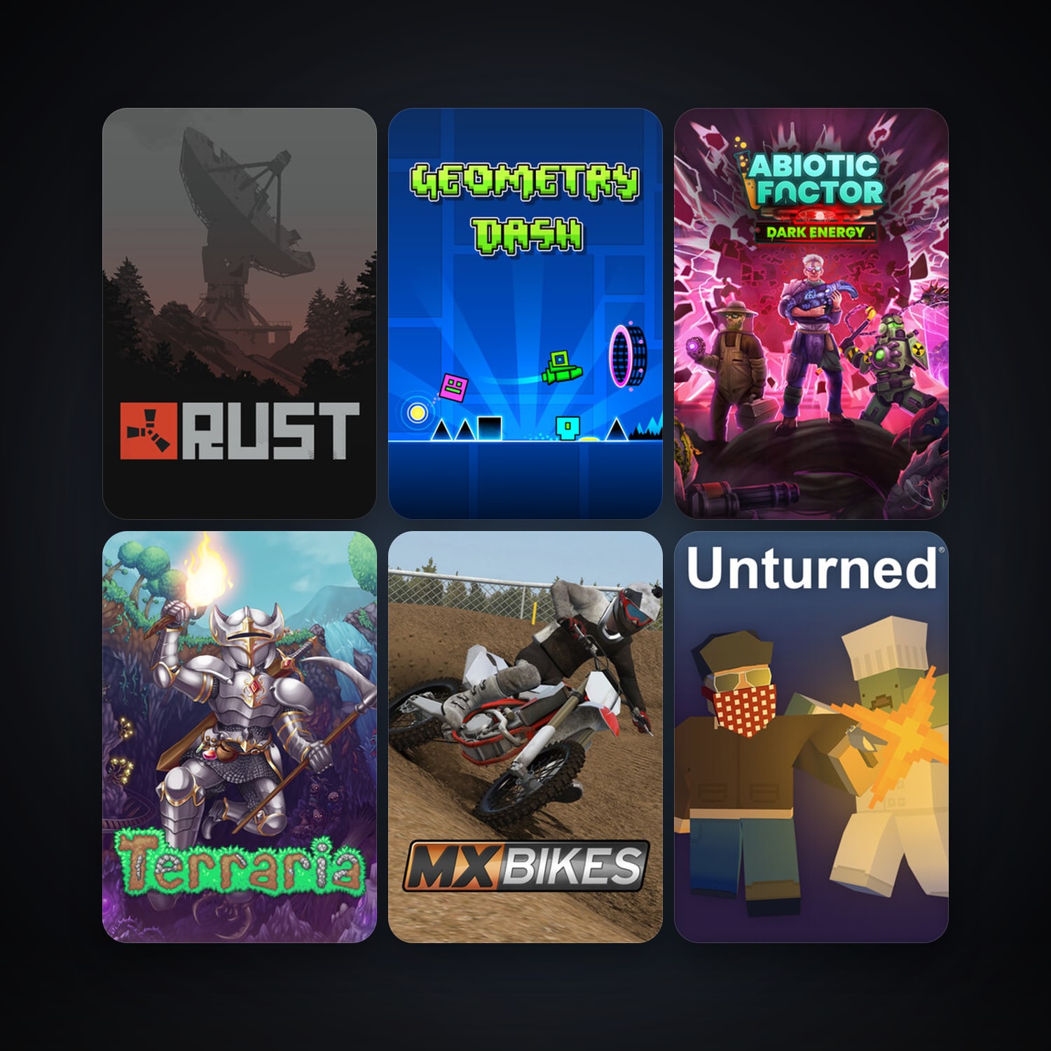 Terraria + Rust, 100 games, Steam 11, clean — HabibiAccounts
