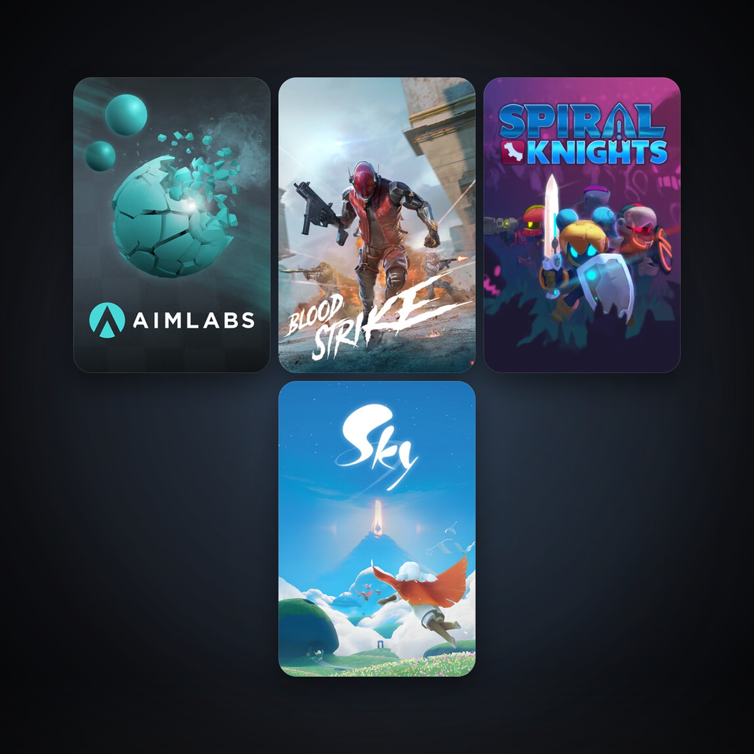 Spiral Knights + Aimlabs, 6 games, clean — HabibiAccounts