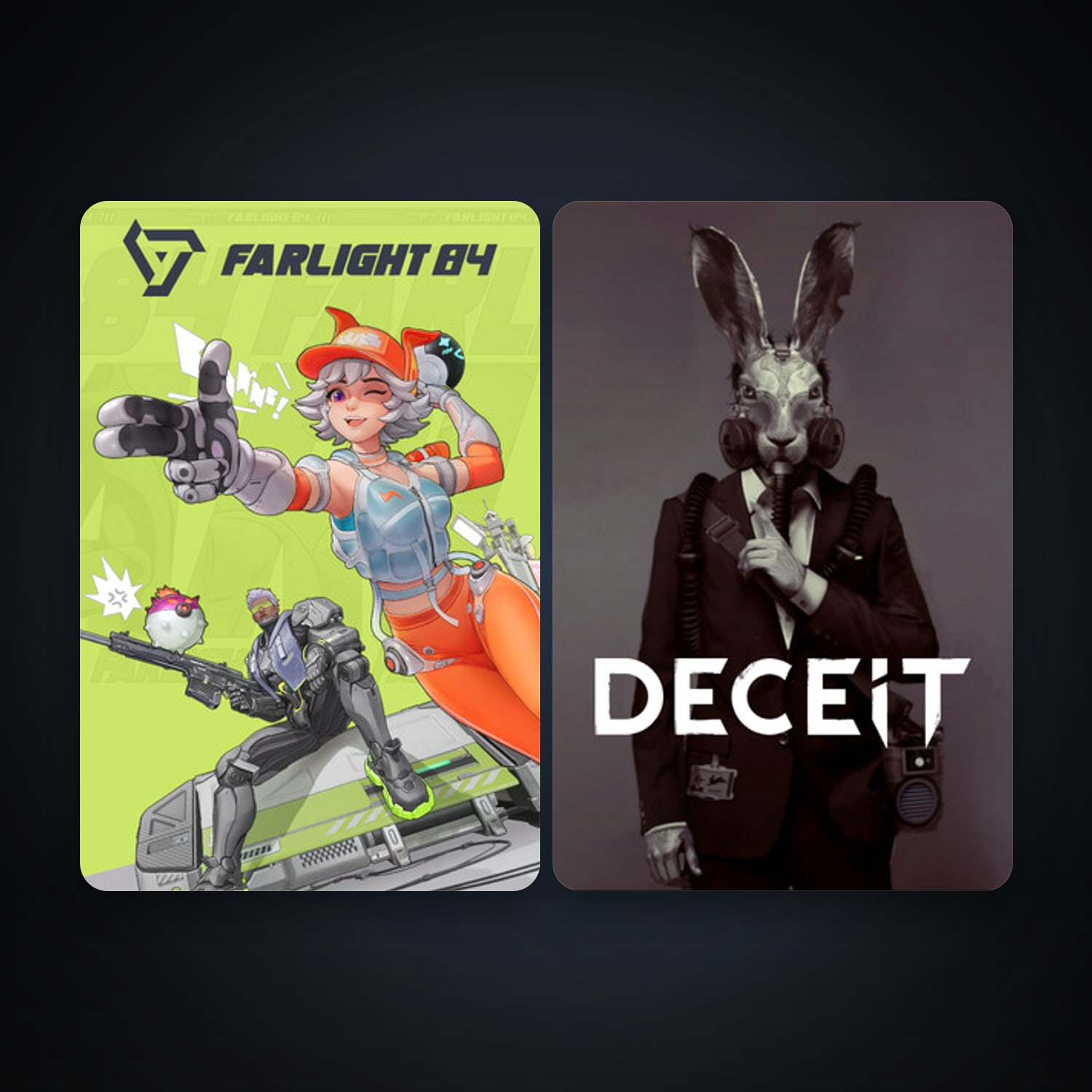 حساب ستيم فلين، Deceit وFarlight 84، 2 لعبة، صامد واضح — HabibiAccounts