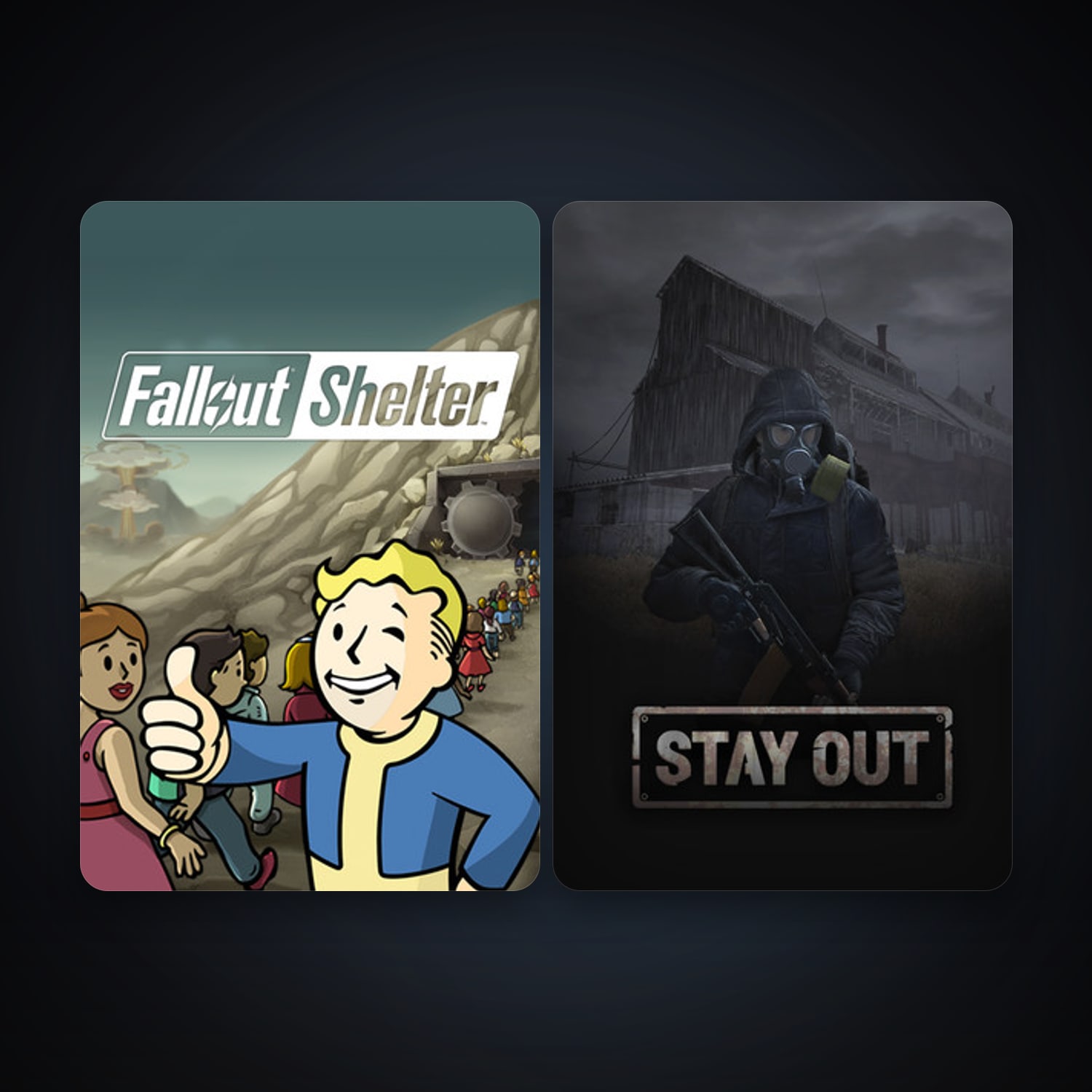 Fallout Shelter + Stay Out, 5 games, clean — HabibiAccounts