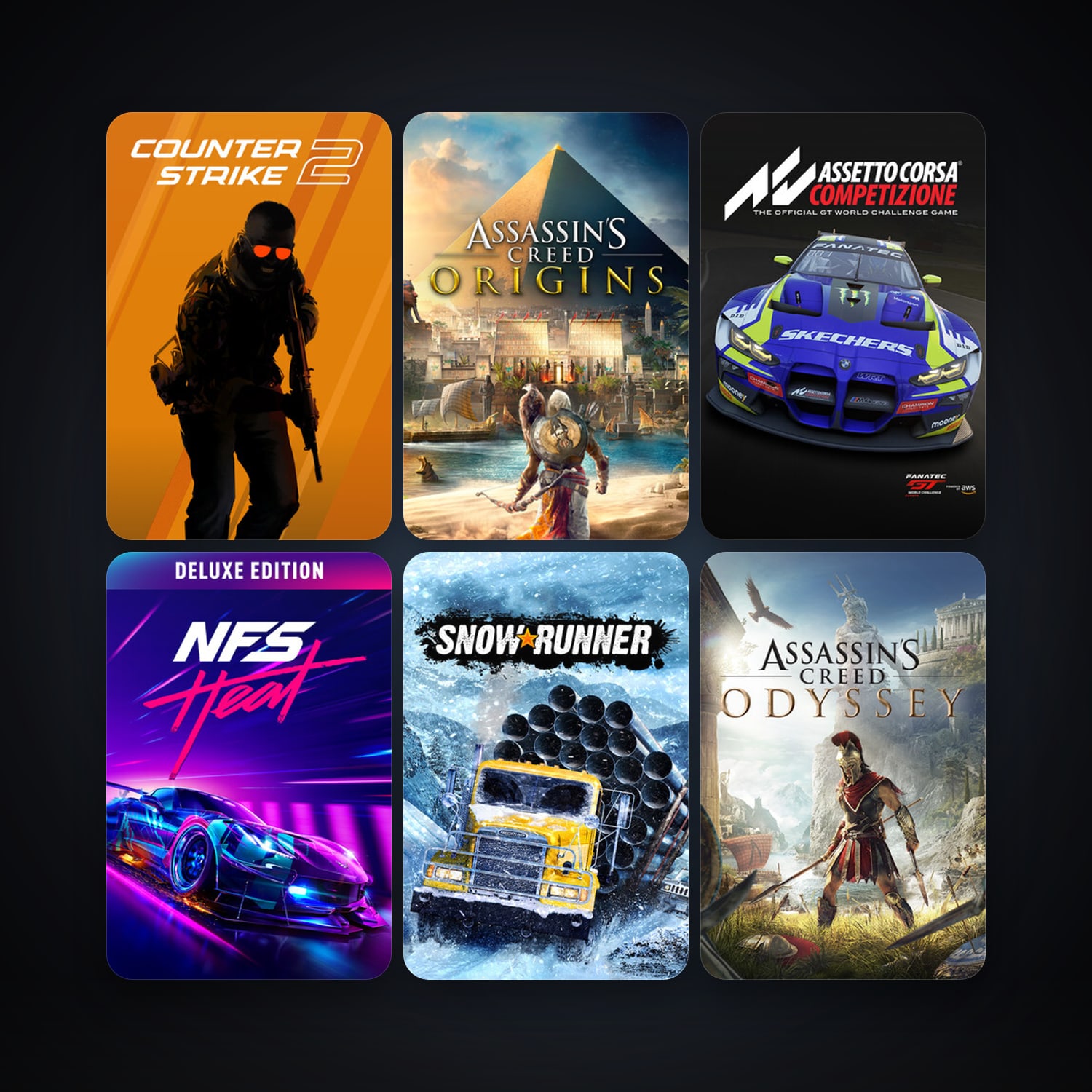 CS2 Prime + Assassin's Creed Origins, 33 games, clean — HabibiAccounts