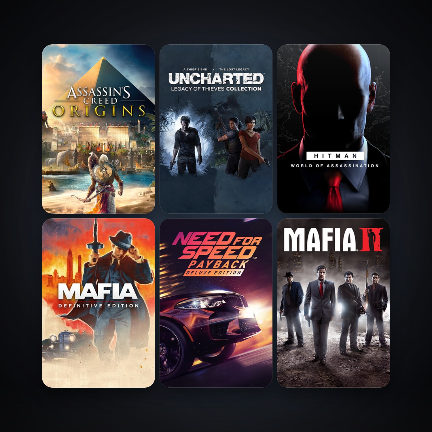 Mafia II + The Witcher 3: Wild Hunt, 31 games, clean — HabibiAccounts