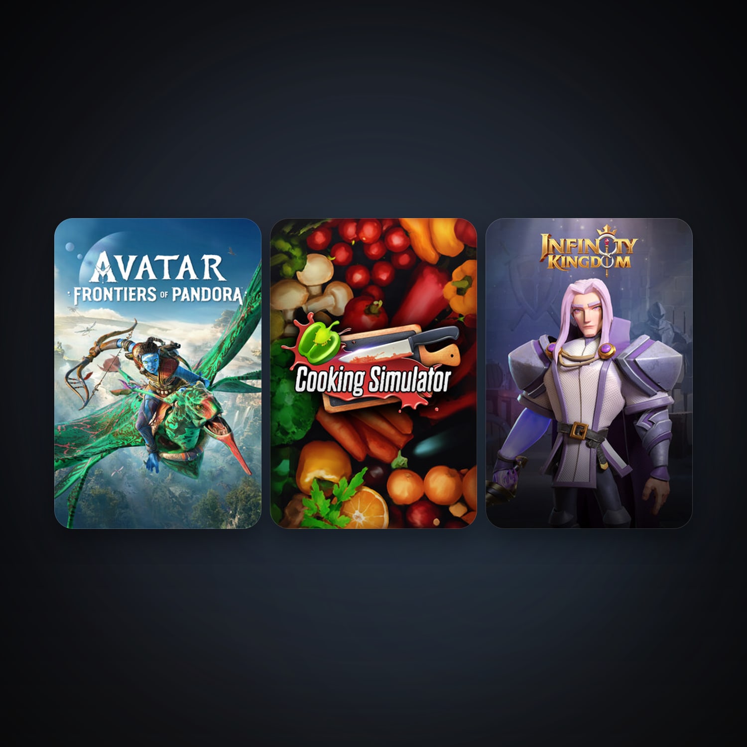 Cooking Simulator + Infinity Kingdom, 3 games, clean — HabibiAccounts