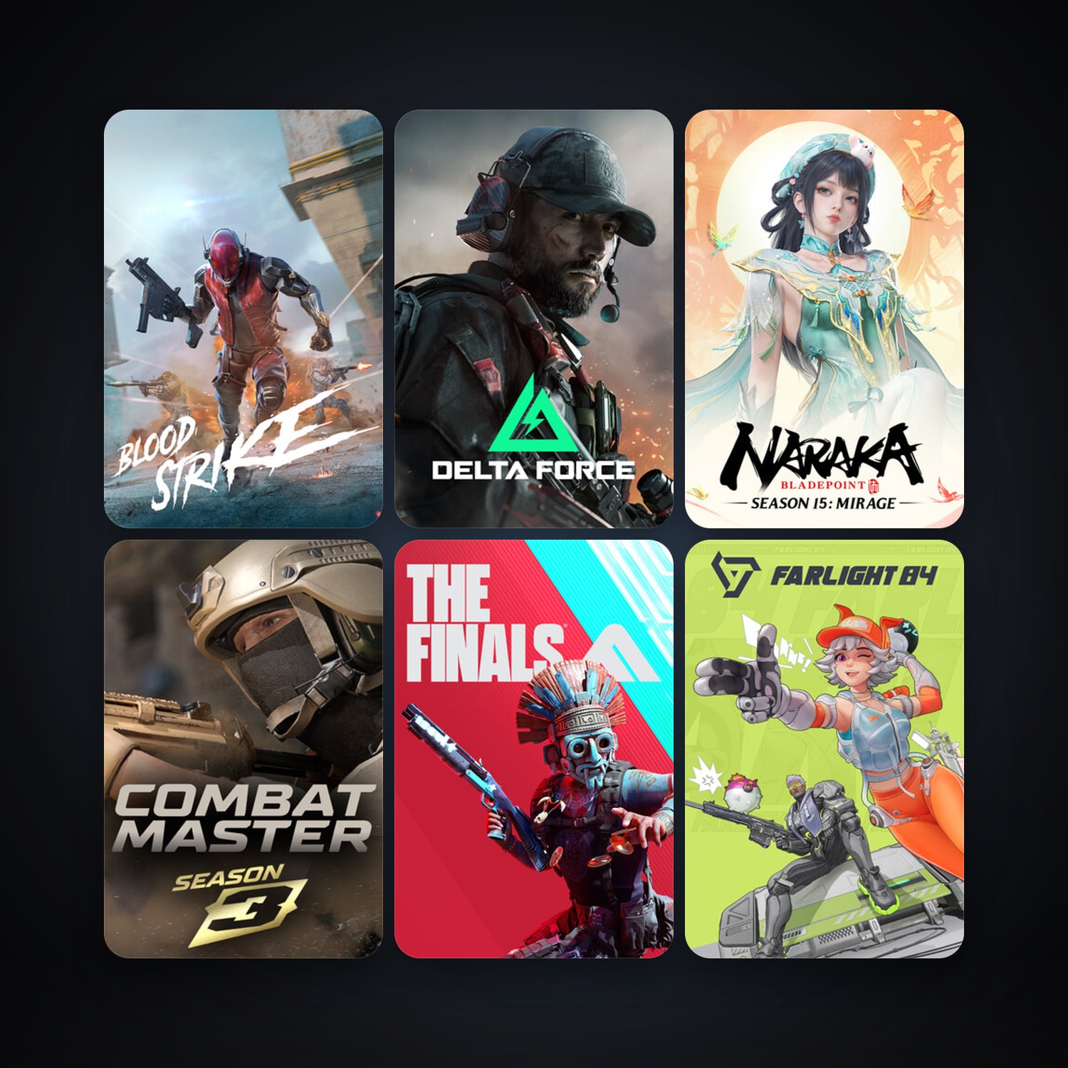 Steam account: NARAKA: BLADEPOINT + Farlight 84, 6 games, clean — HabibiAccounts