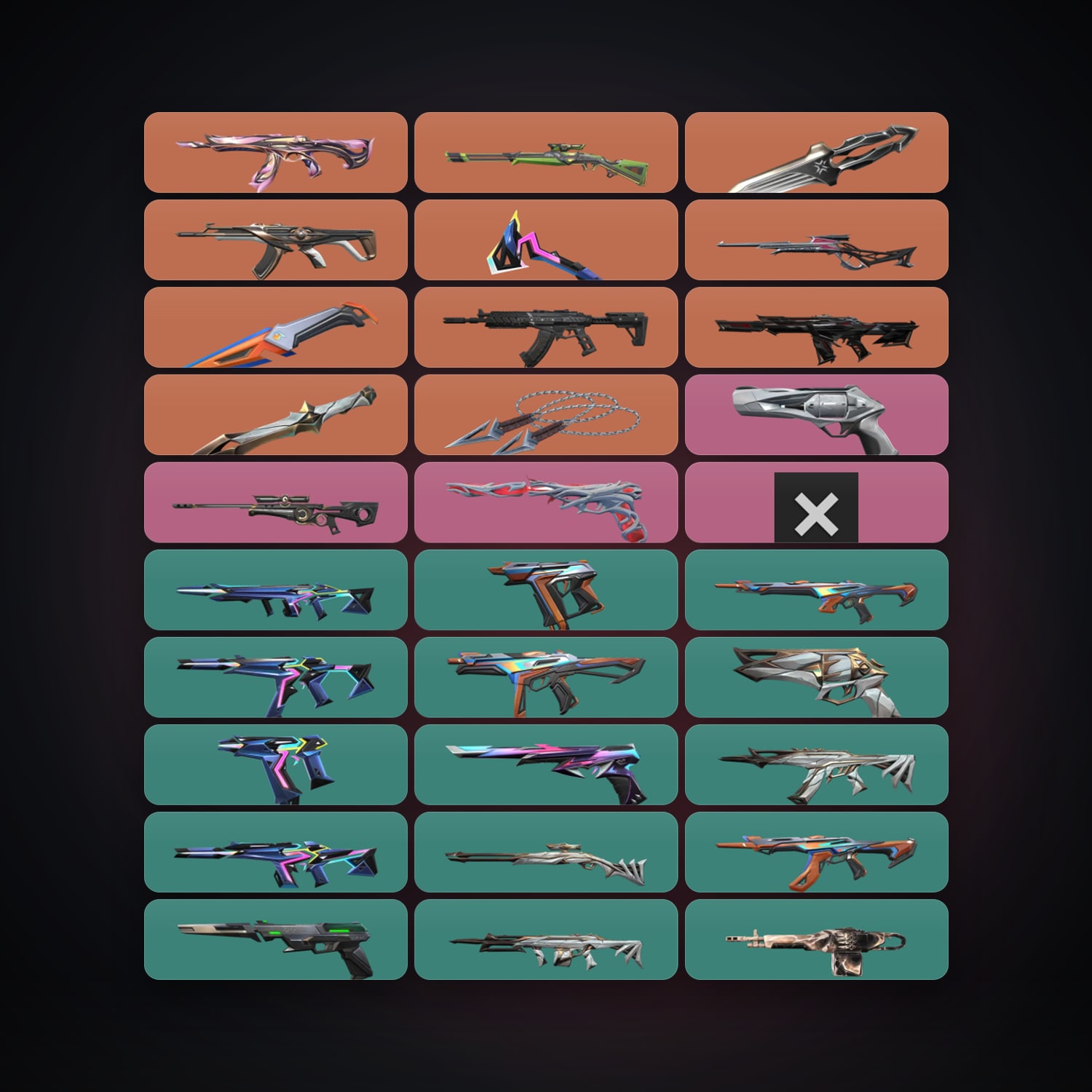 AP Gold 3 locker — 5 knives, 53 skins, lvl 131 — HabibiAccounts