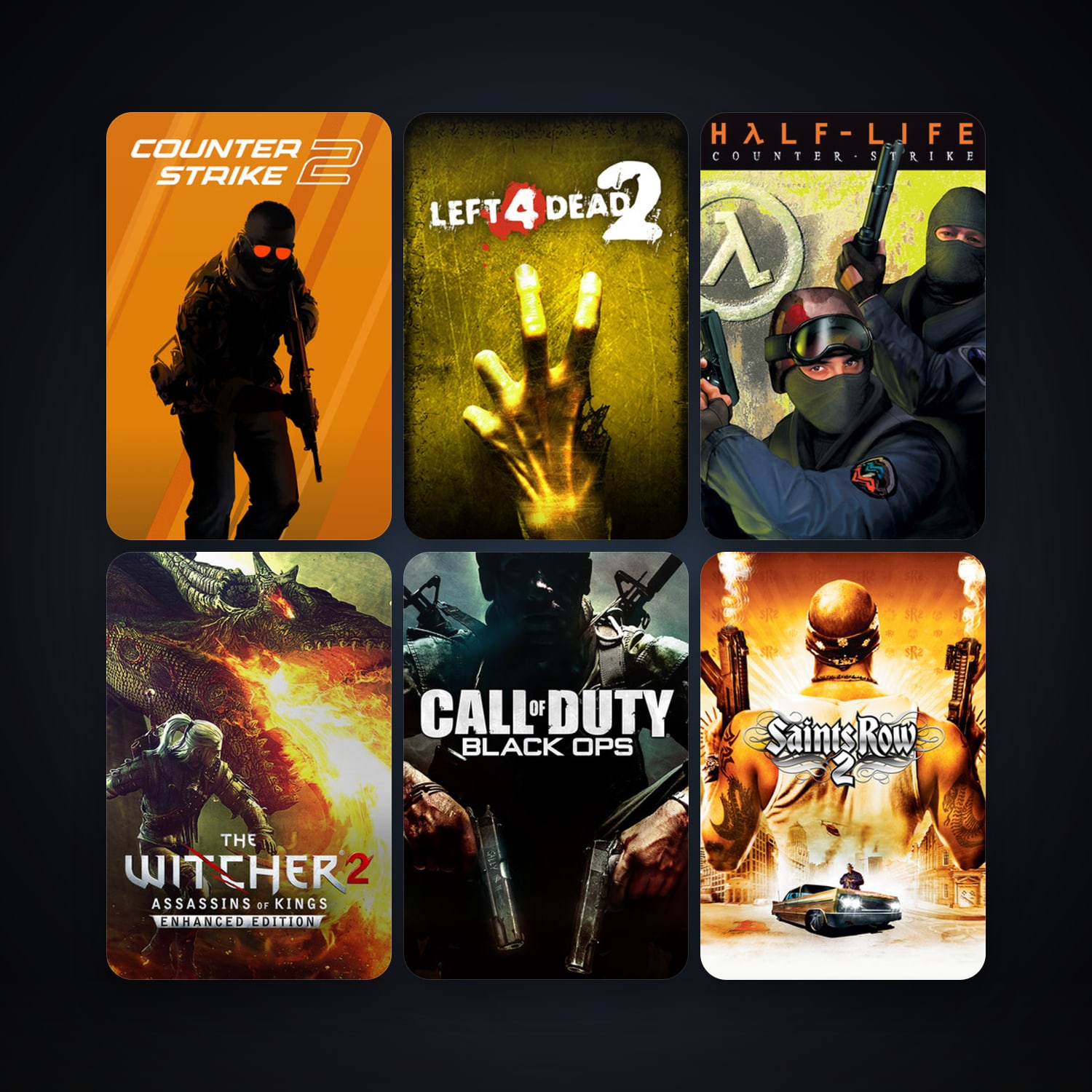 Counter-Strike + Left 4 Dead 2, 40 games, Steam 11, clean — HabibiAccounts